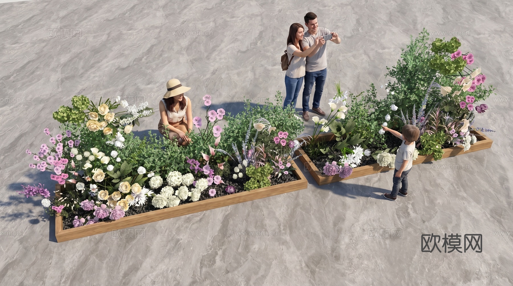 法式婚礼花艺美陈su模型