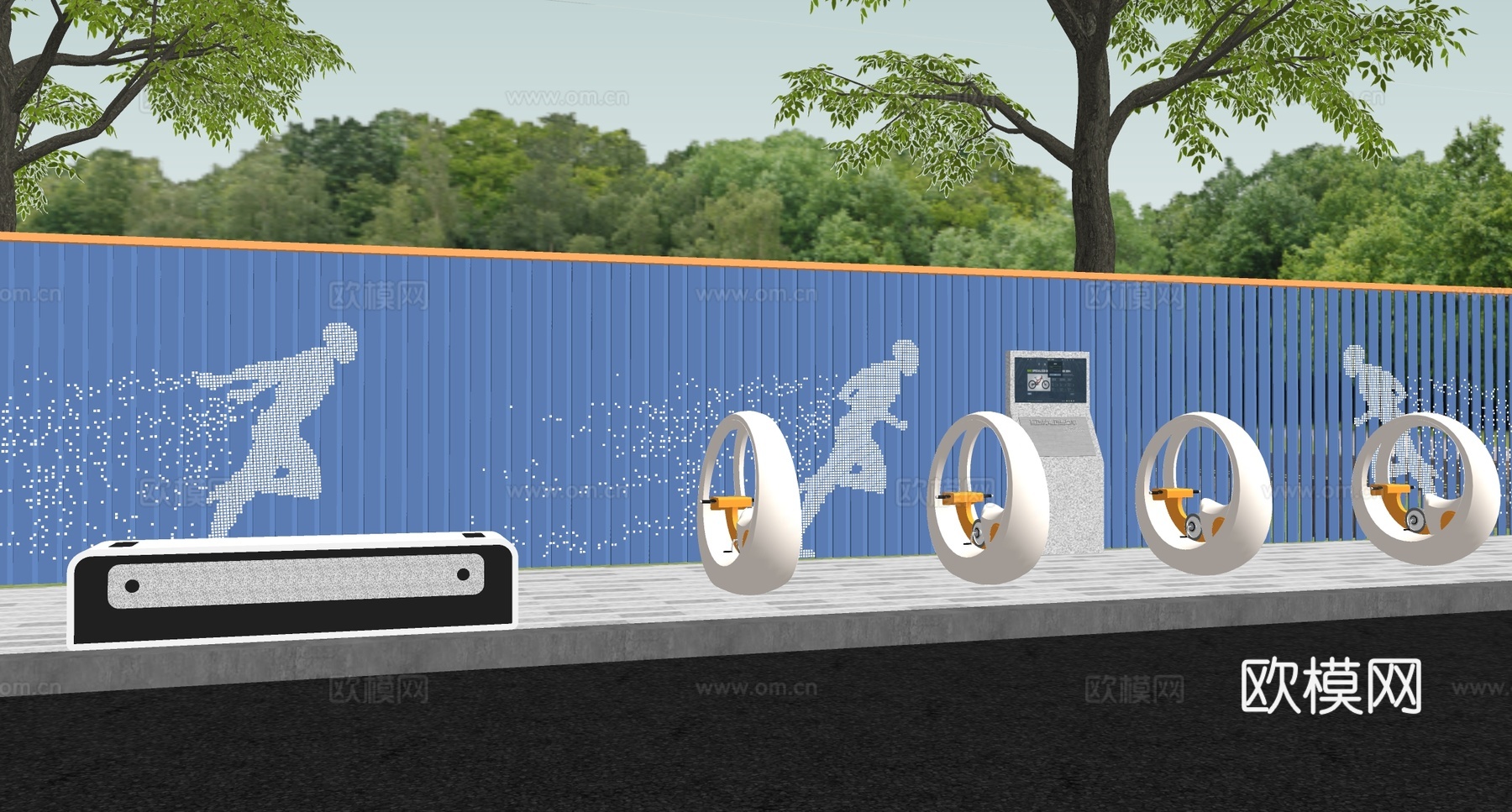 智能化互动设施 智能化一体机su模型