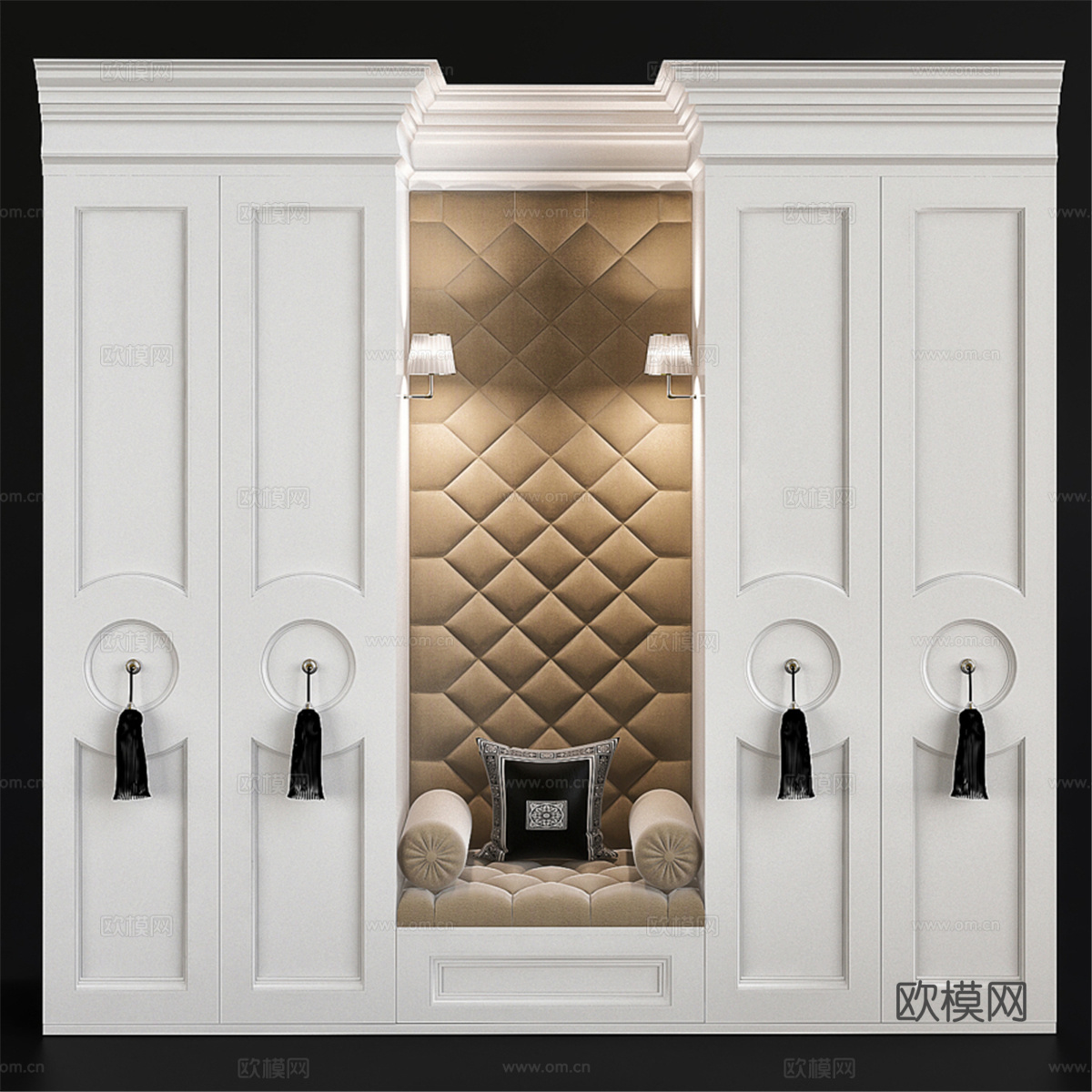 新古典风格衣柜3d模型