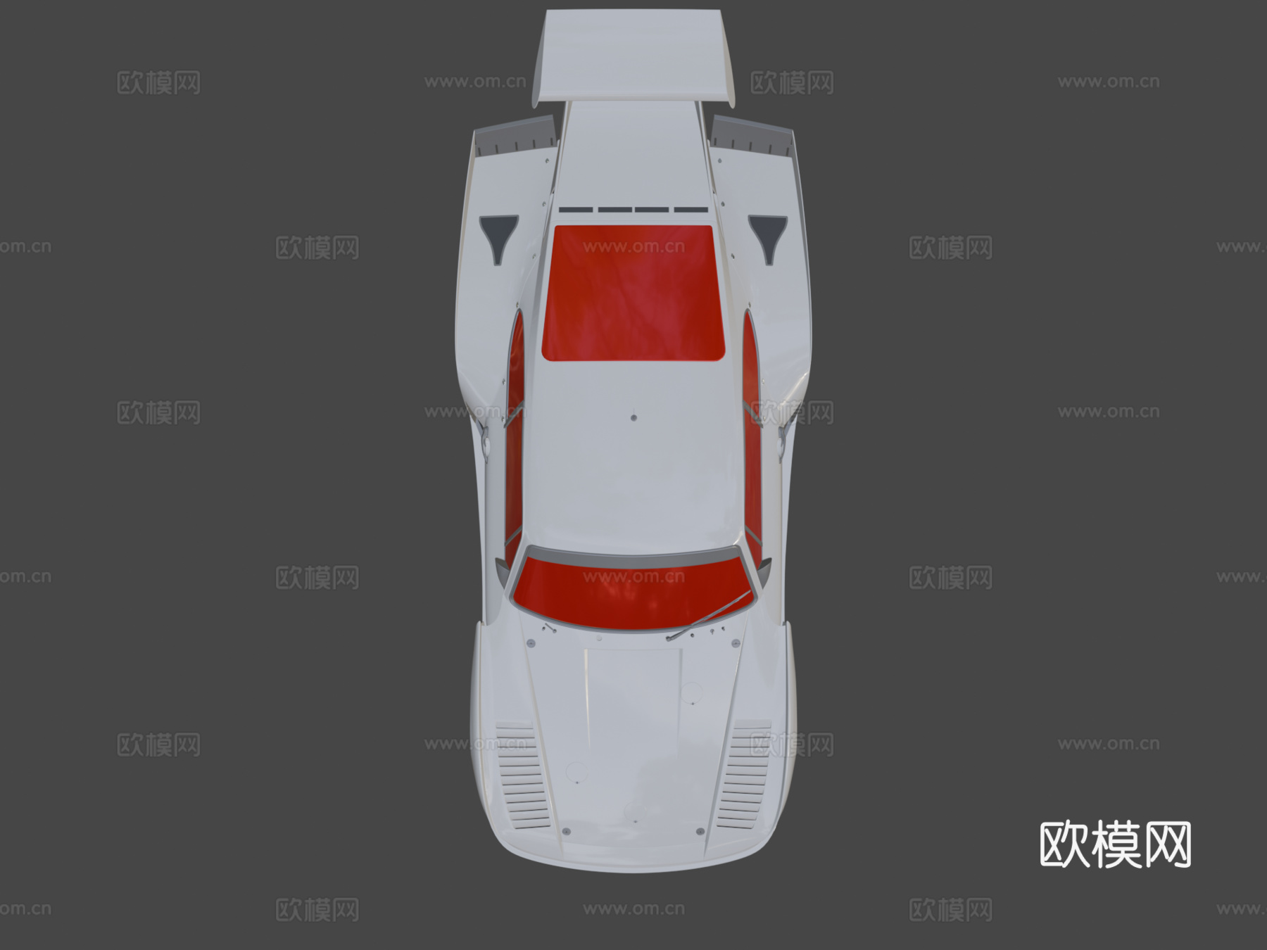 保时捷克雷默赛车935 K3中多边形su模型