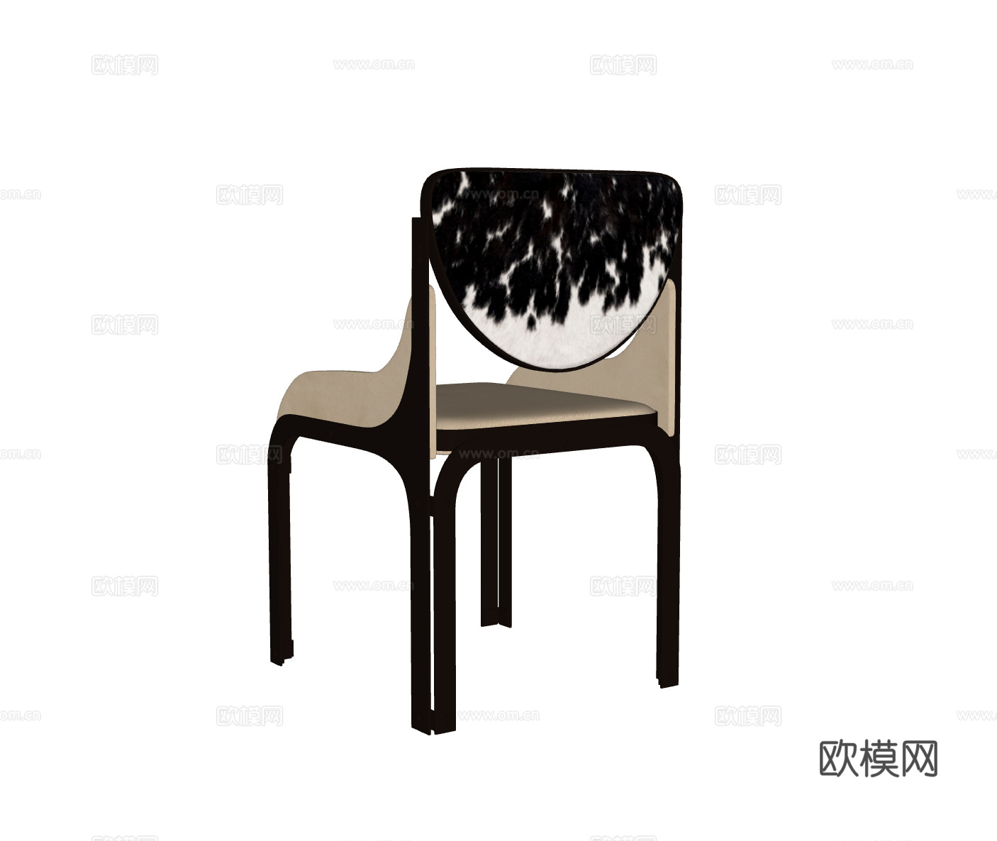 轻奢餐椅su模型