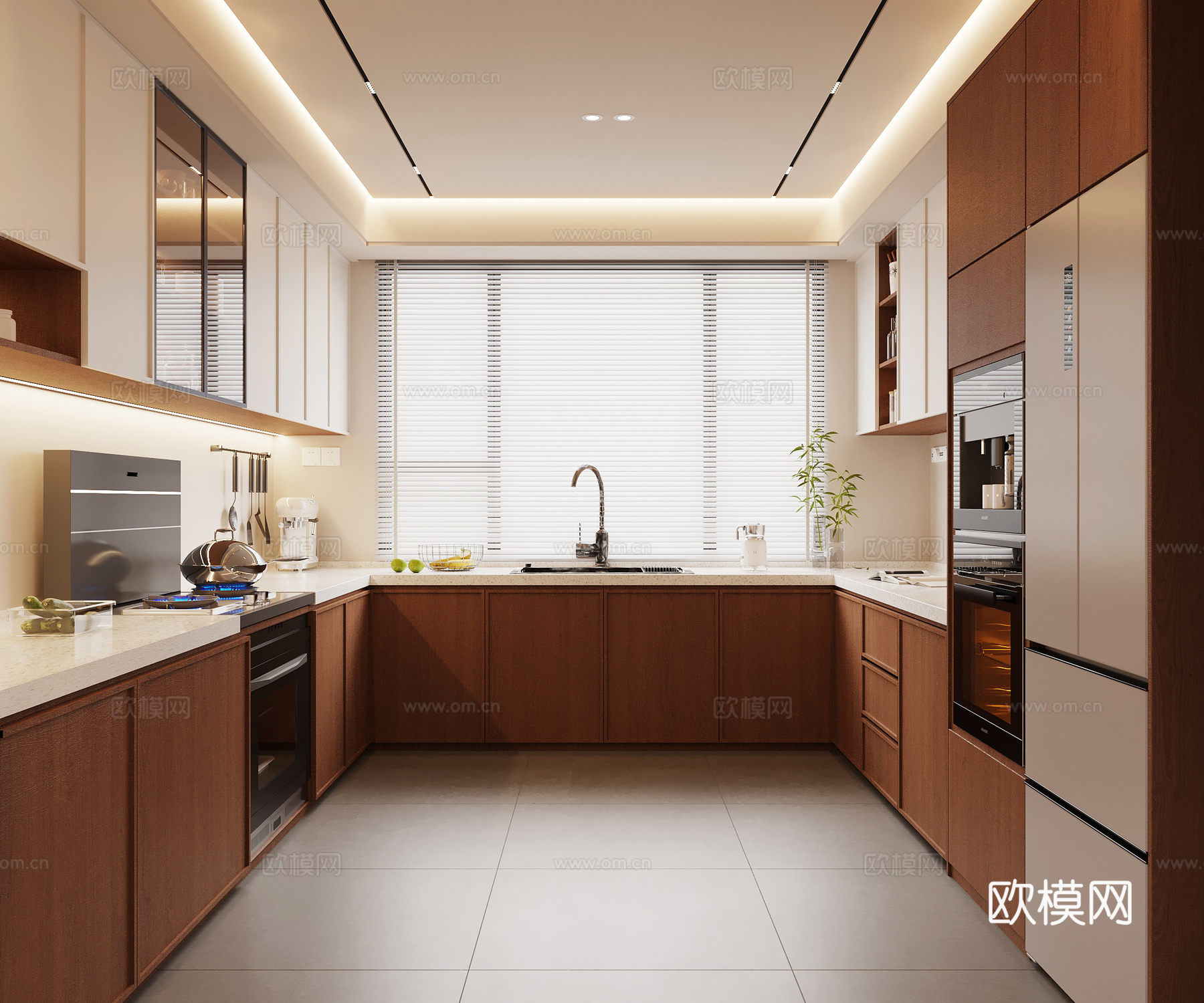 中古厨房su模型