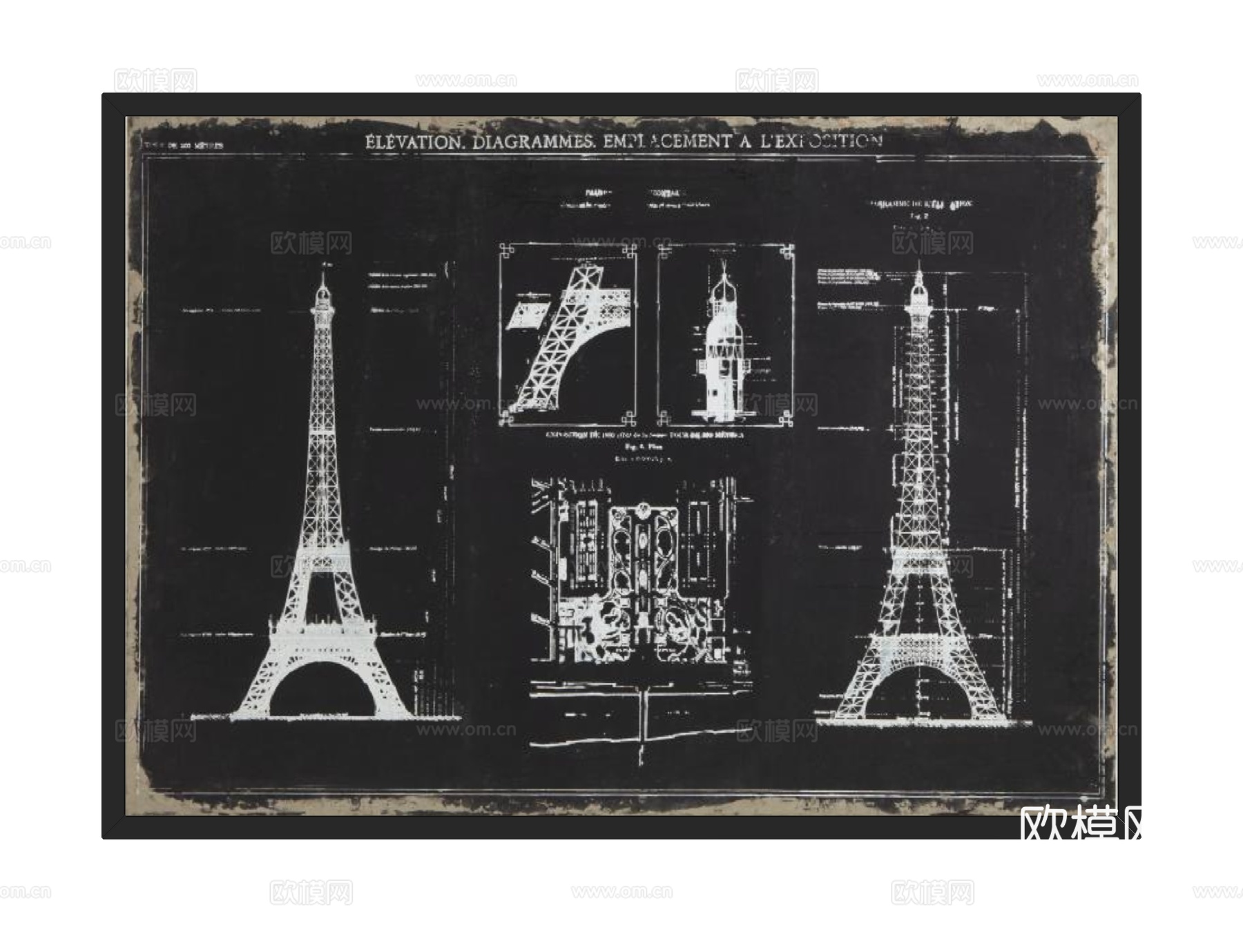 挂画 装饰画su模型