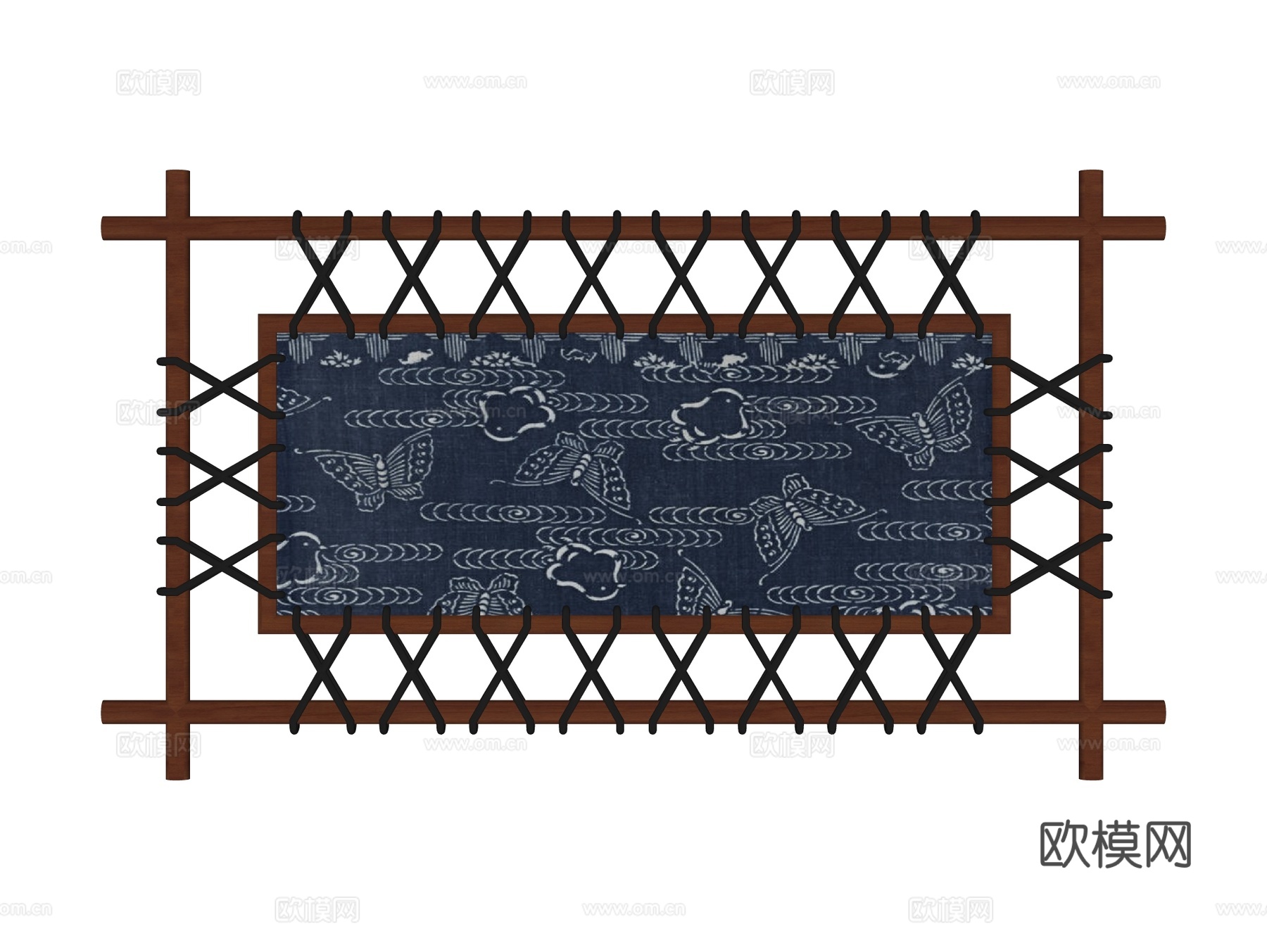 民族风格装饰墙饰su模型