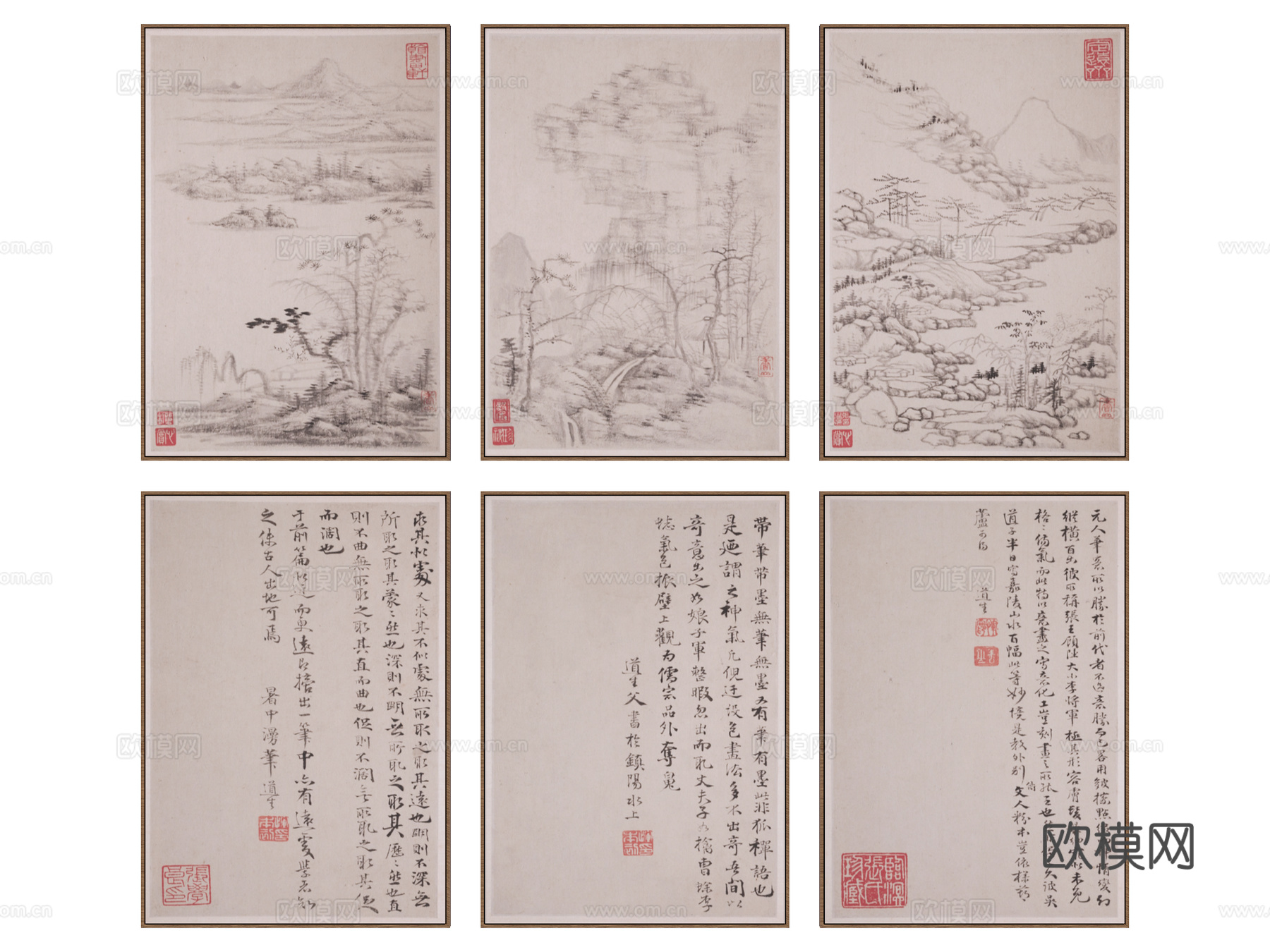 挂画 装饰画su模型