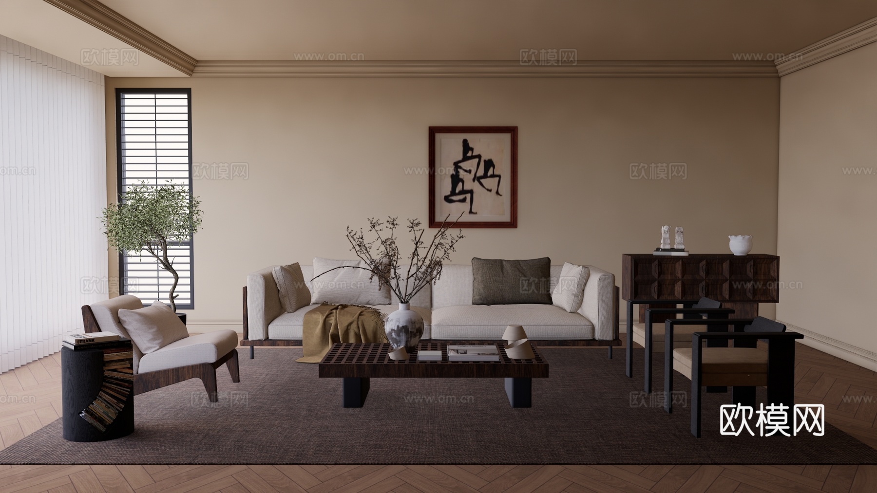 厨房 阳台 衣帽间 客厅 家装 门窗 茶室su模型