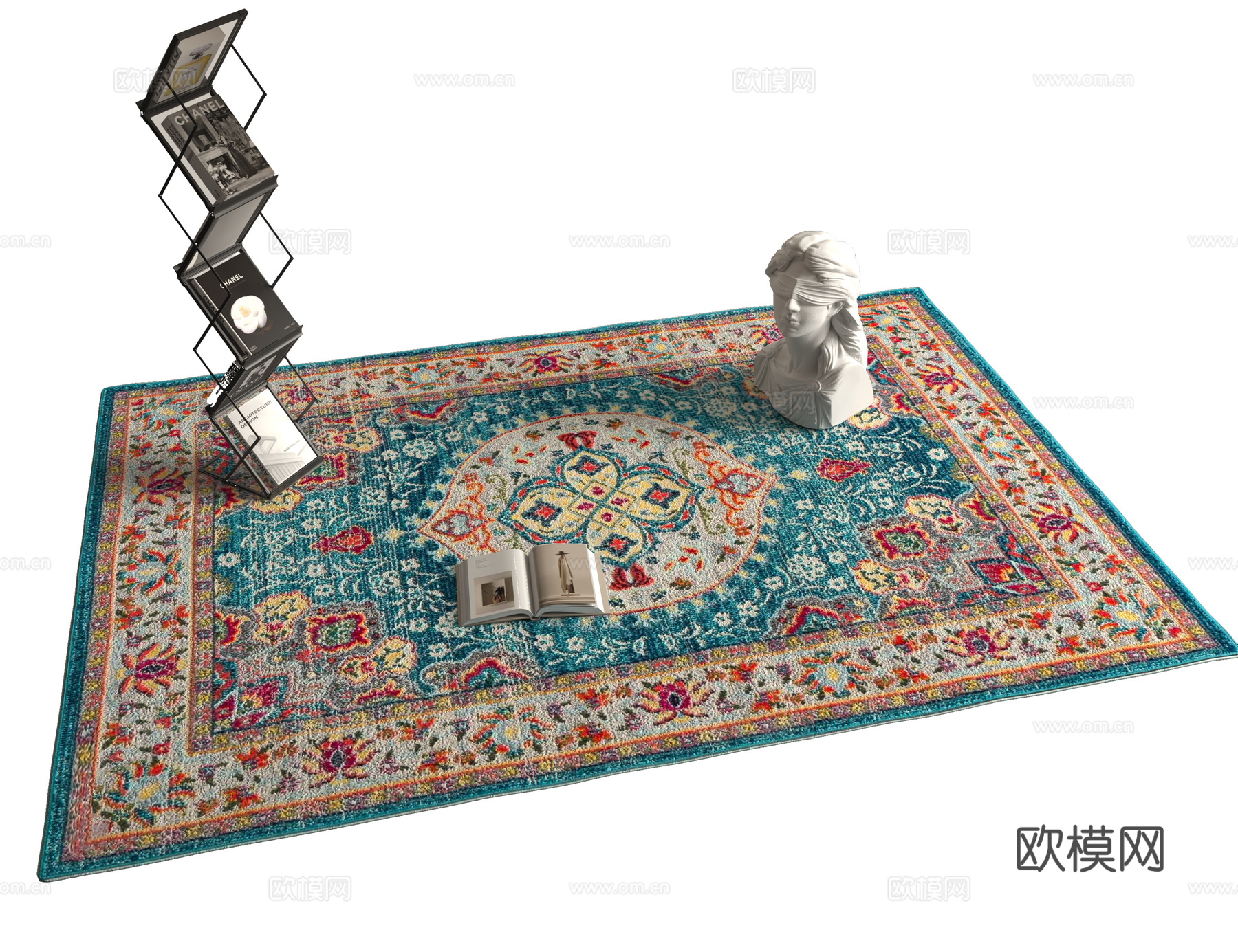 欧式地毯su模型