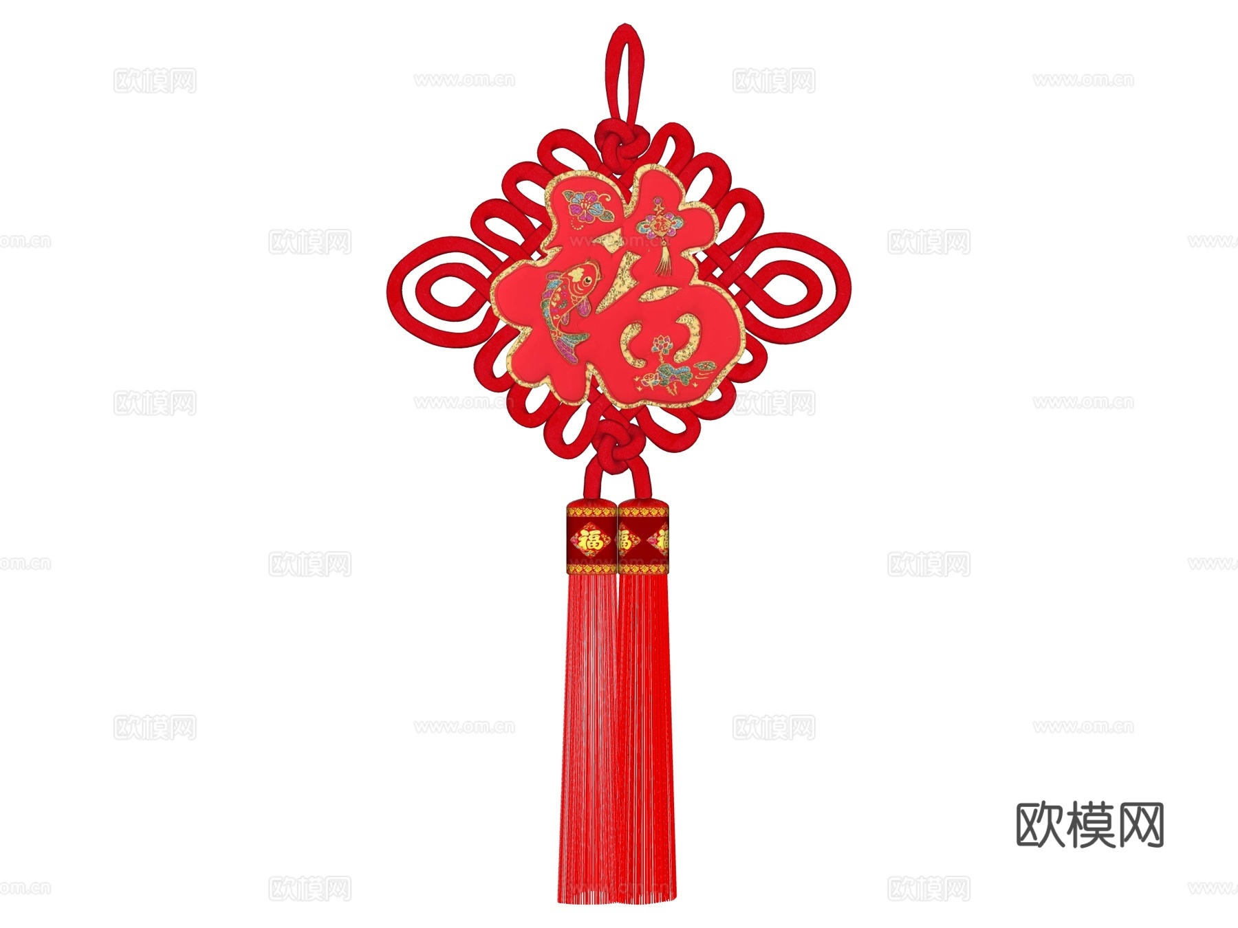 新年装饰摆件su模型