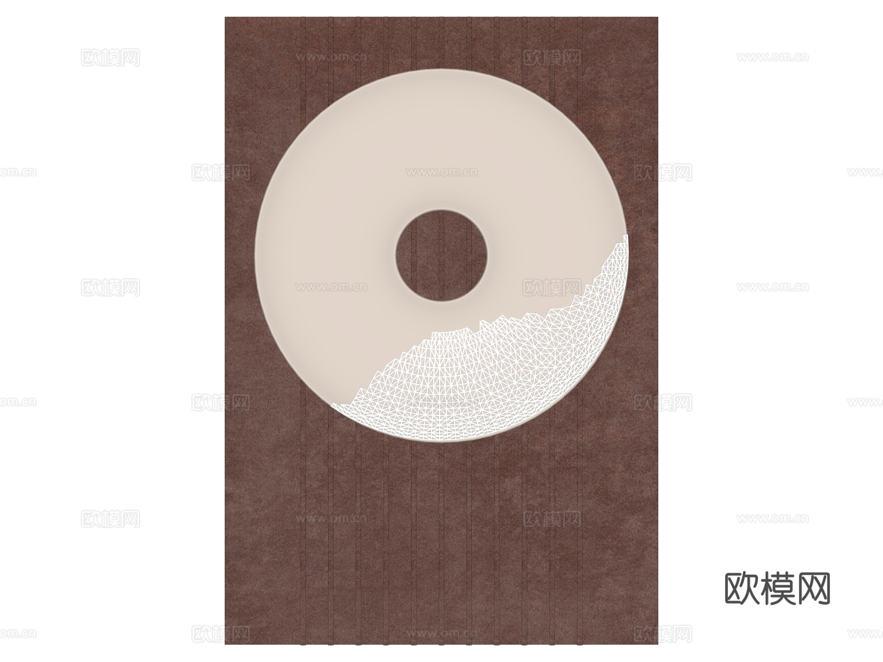 墙饰 挂式su模型