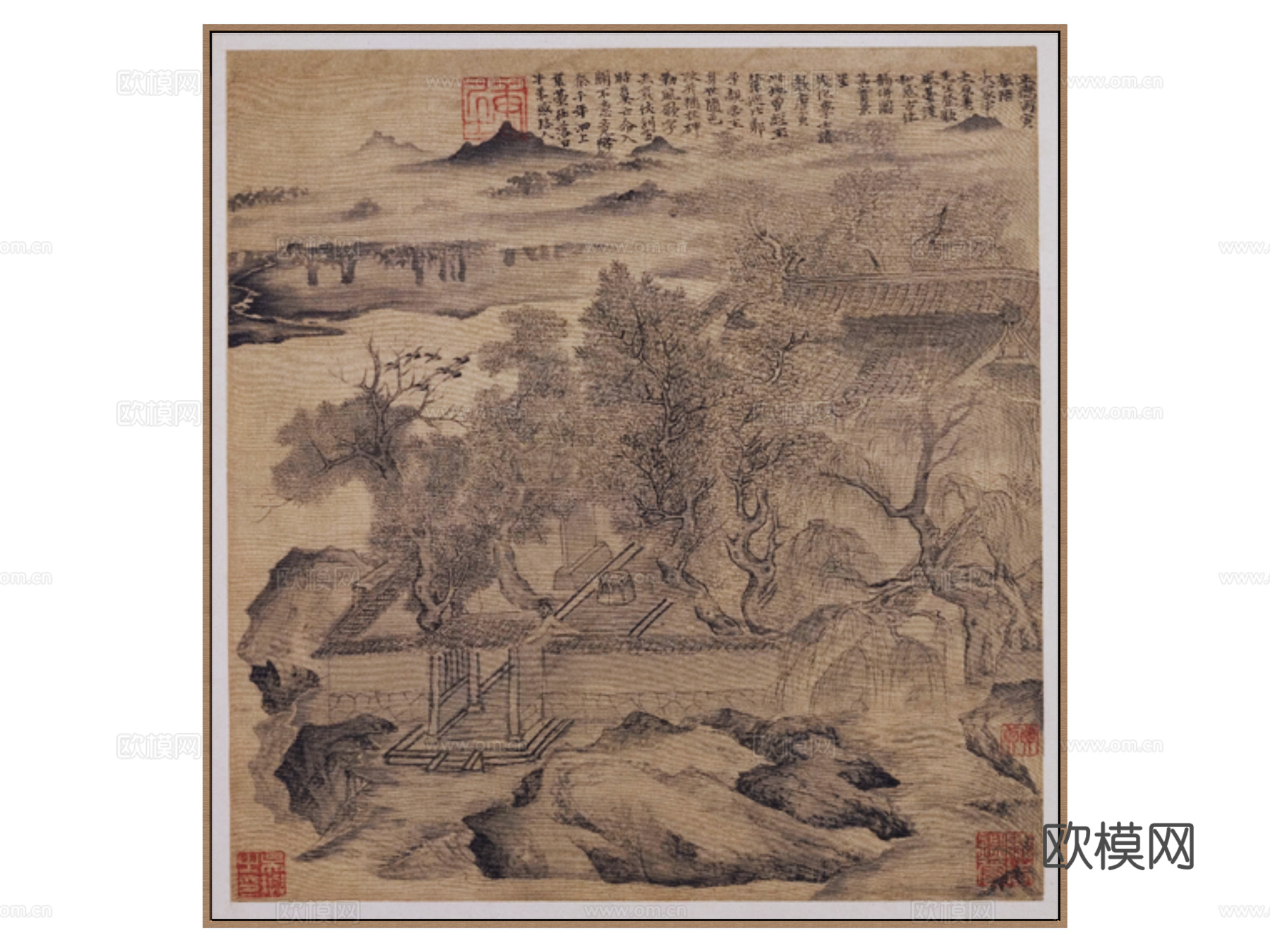 挂画 装饰画su模型