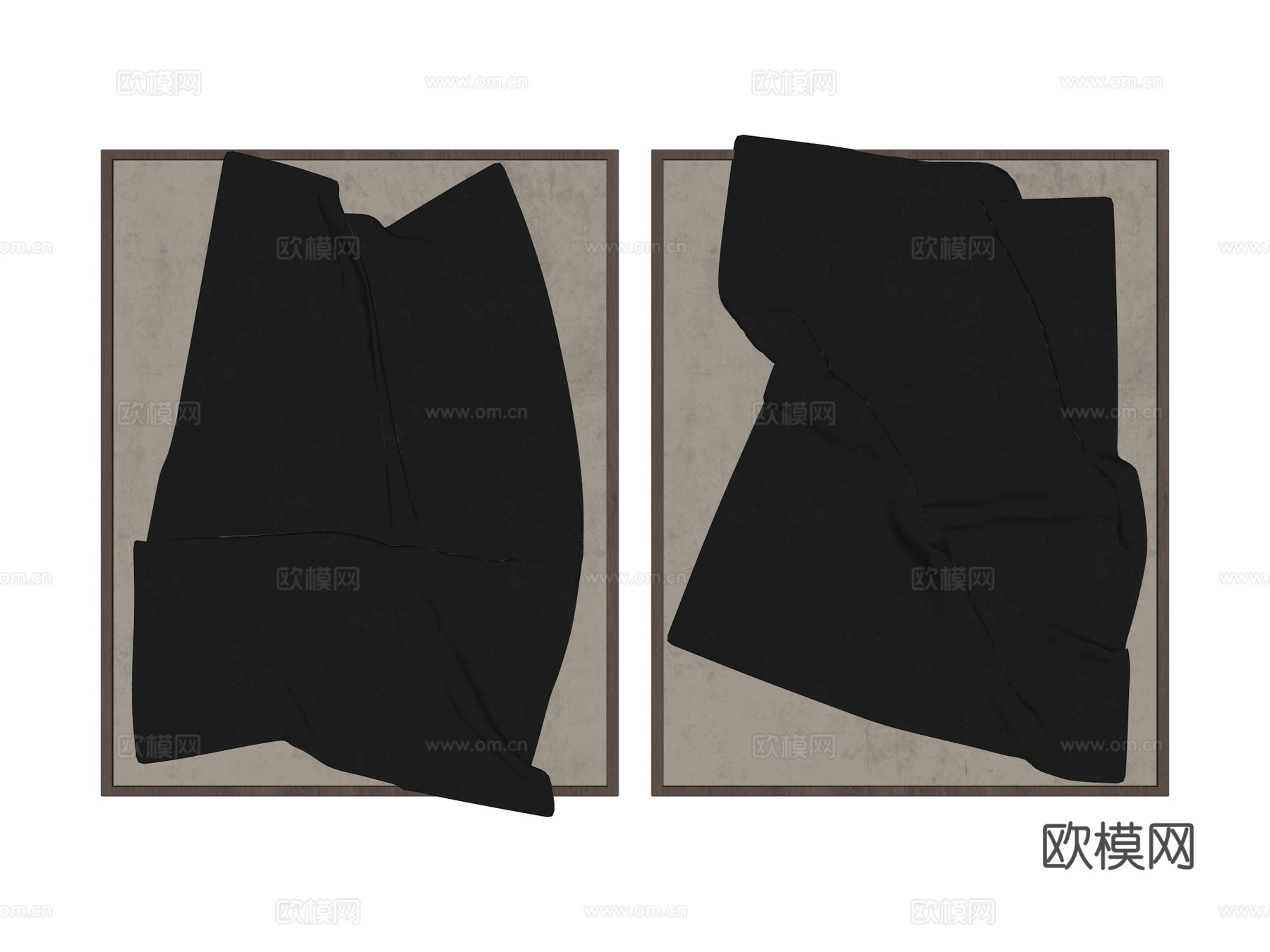 墙饰 挂式 挂画 三维画su模型