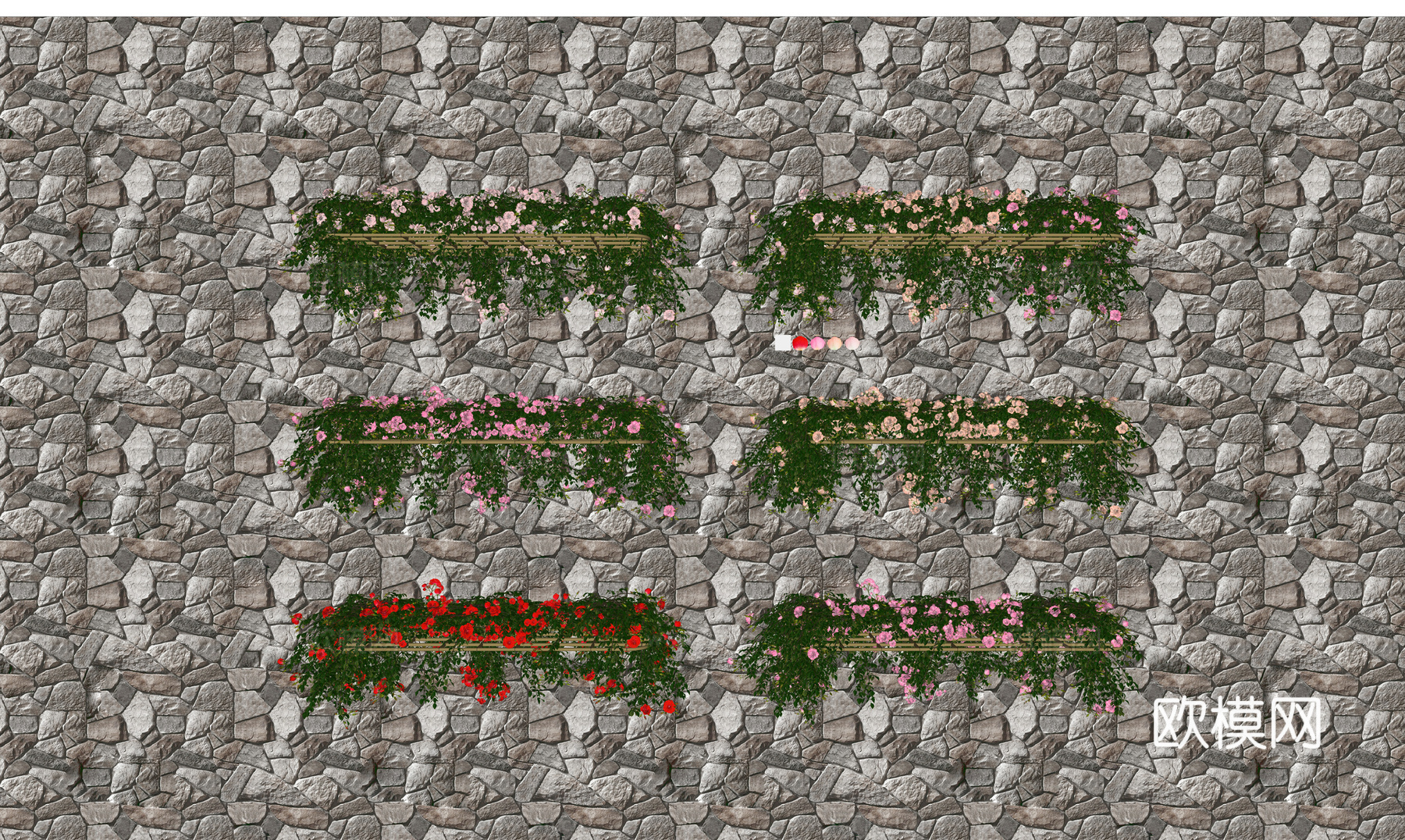 花朵  藤蔓su模型