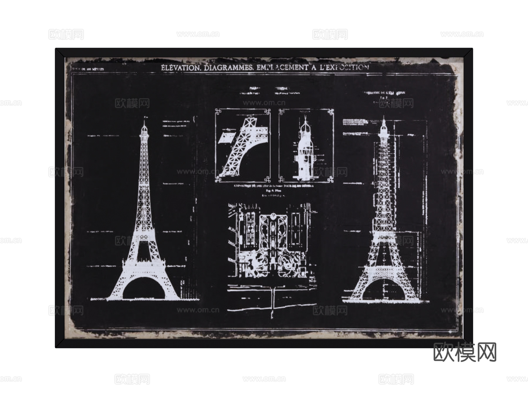 挂画 装饰画su模型