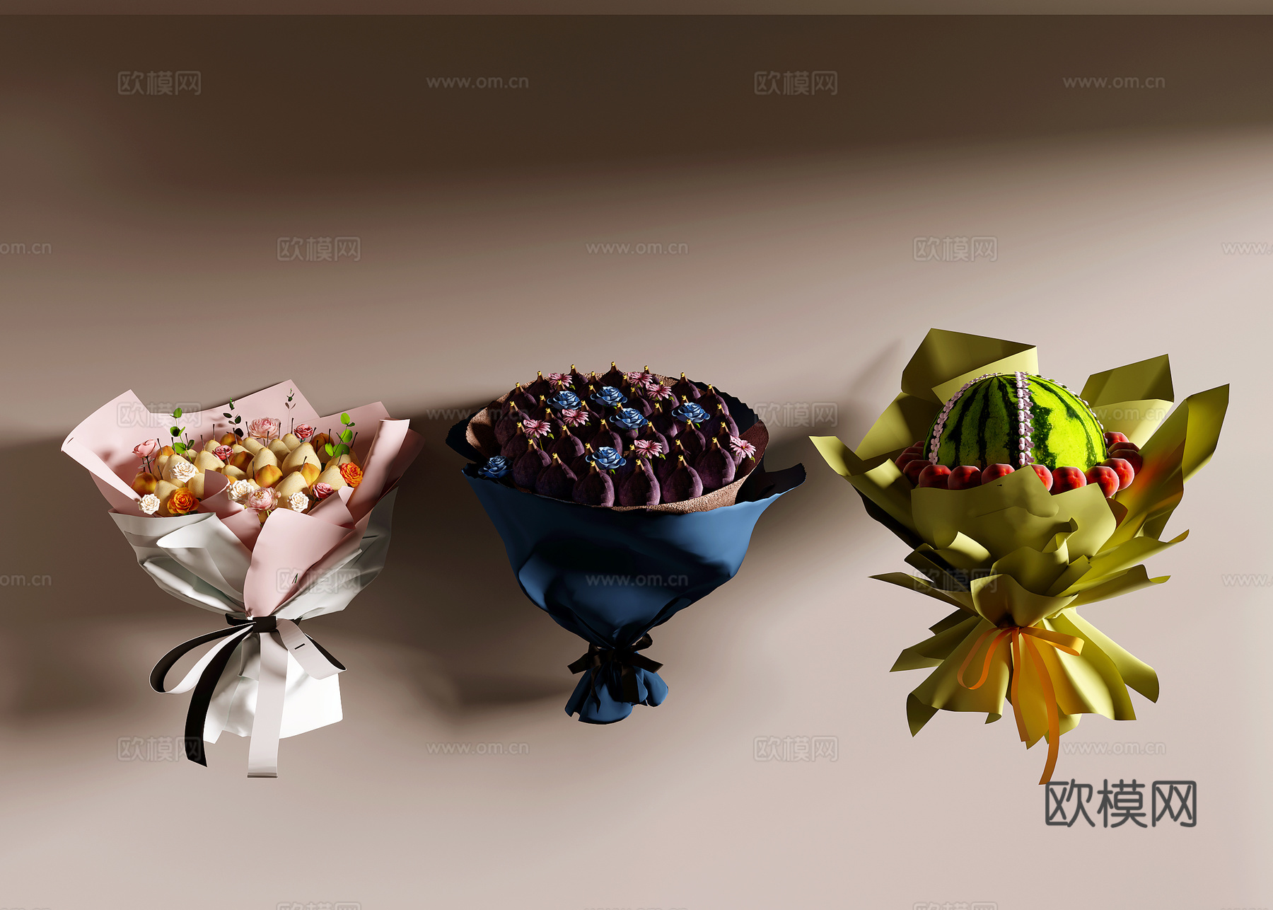 水果花束3d模型