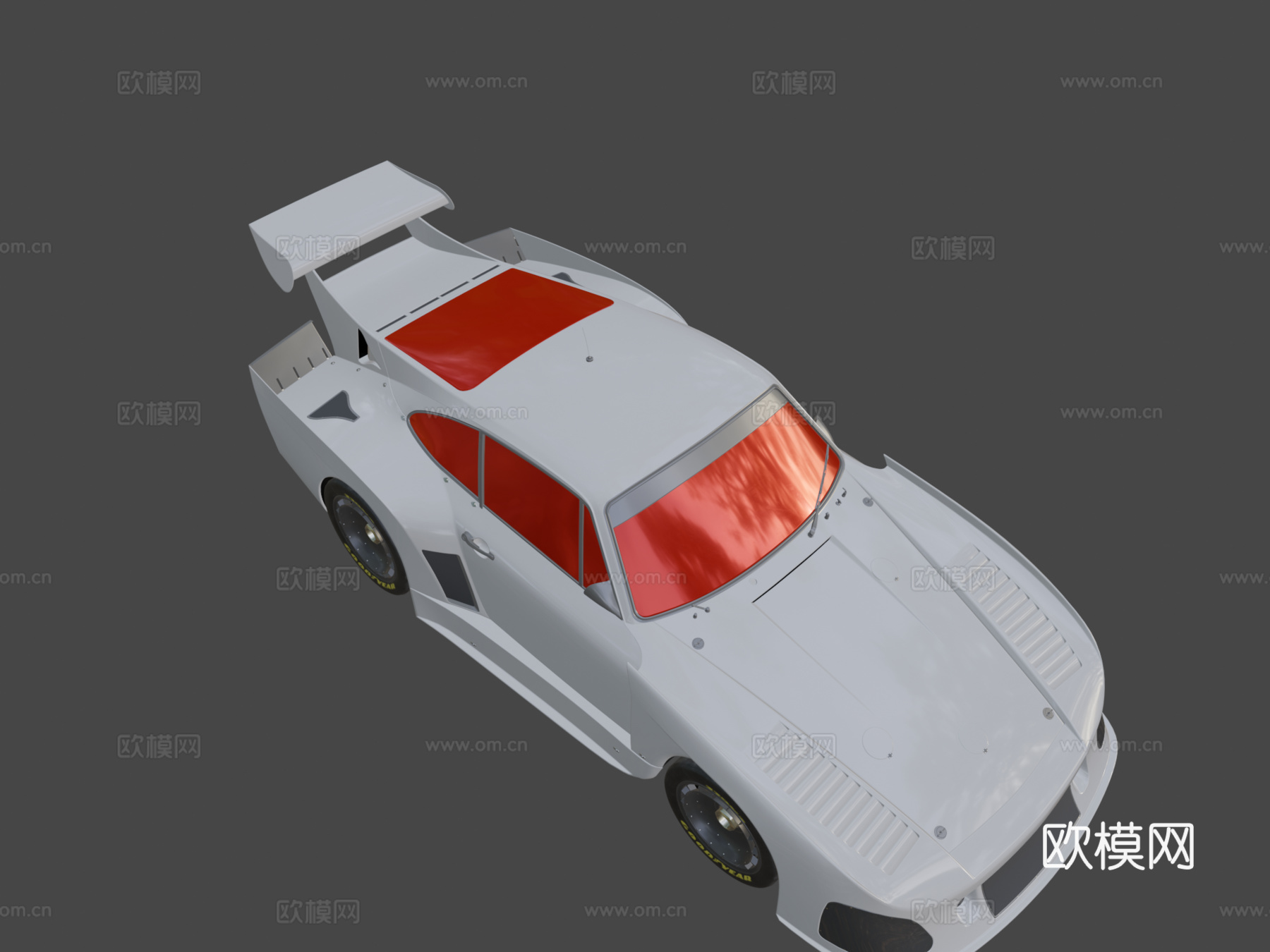 保时捷克雷默赛车935 K3中多边形su模型