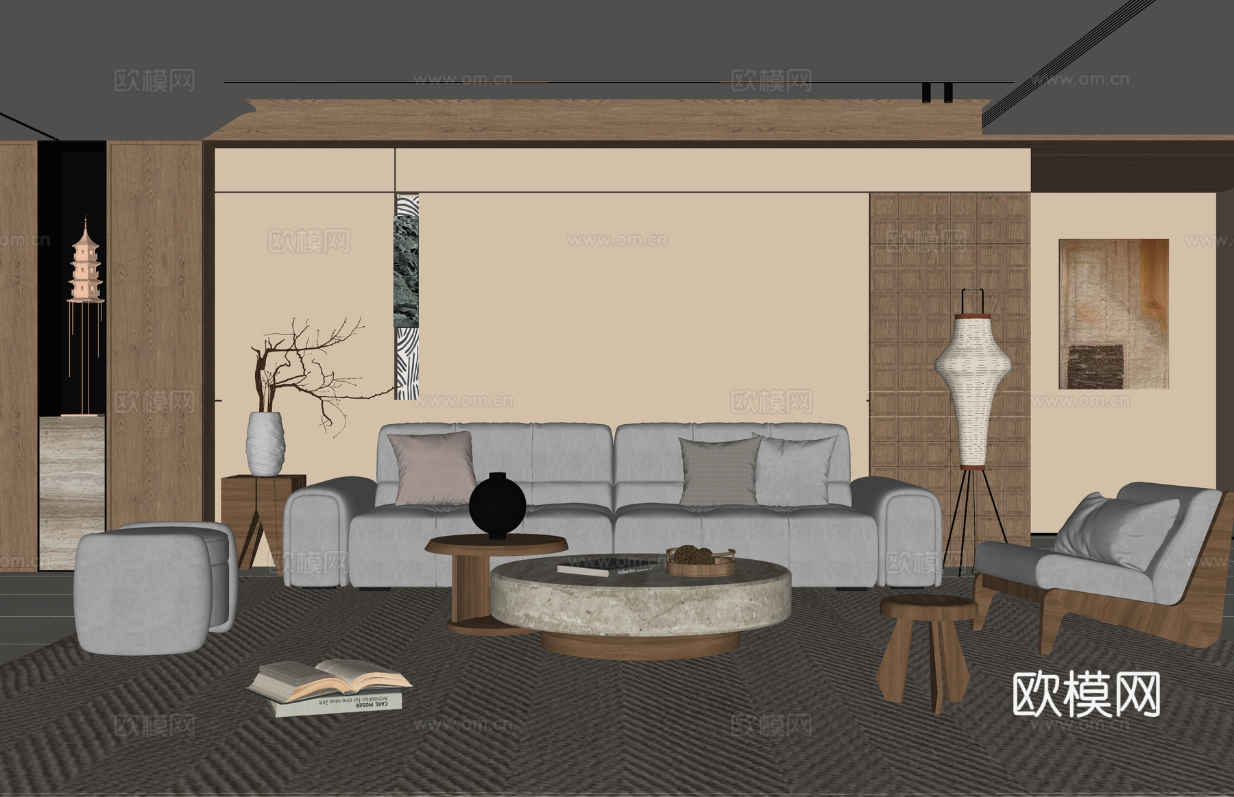 卧室 门窗 卫生间 家装su模型