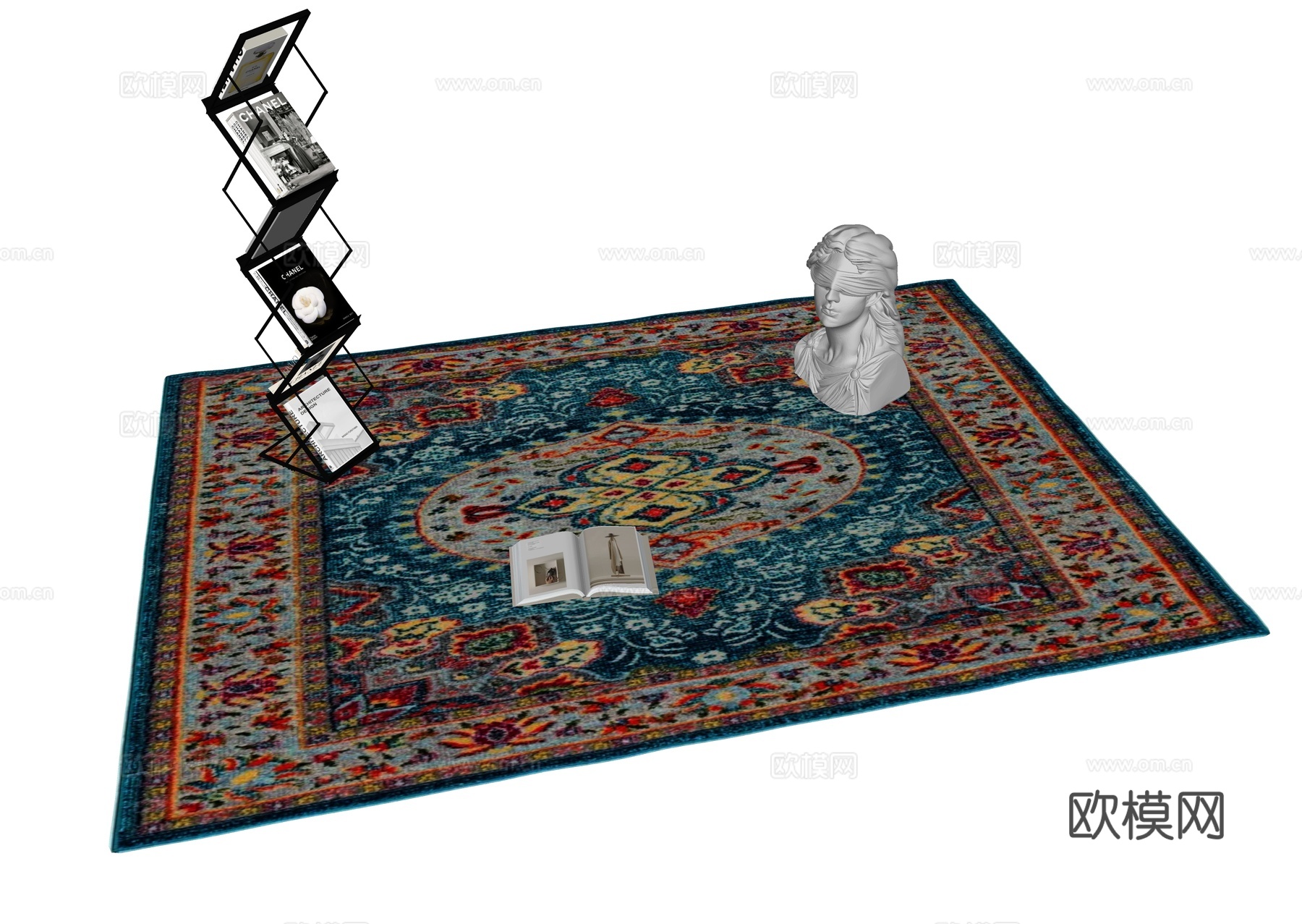 欧式地毯su模型