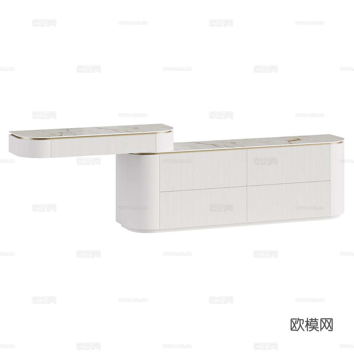 现代简约装饰边柜 边柜 简约边柜 轻奢边柜3d模型