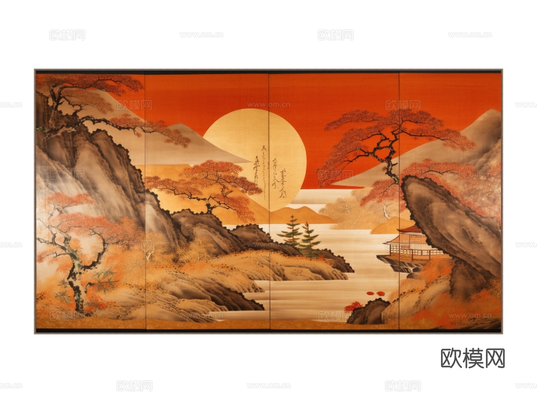 挂画 装饰画su模型