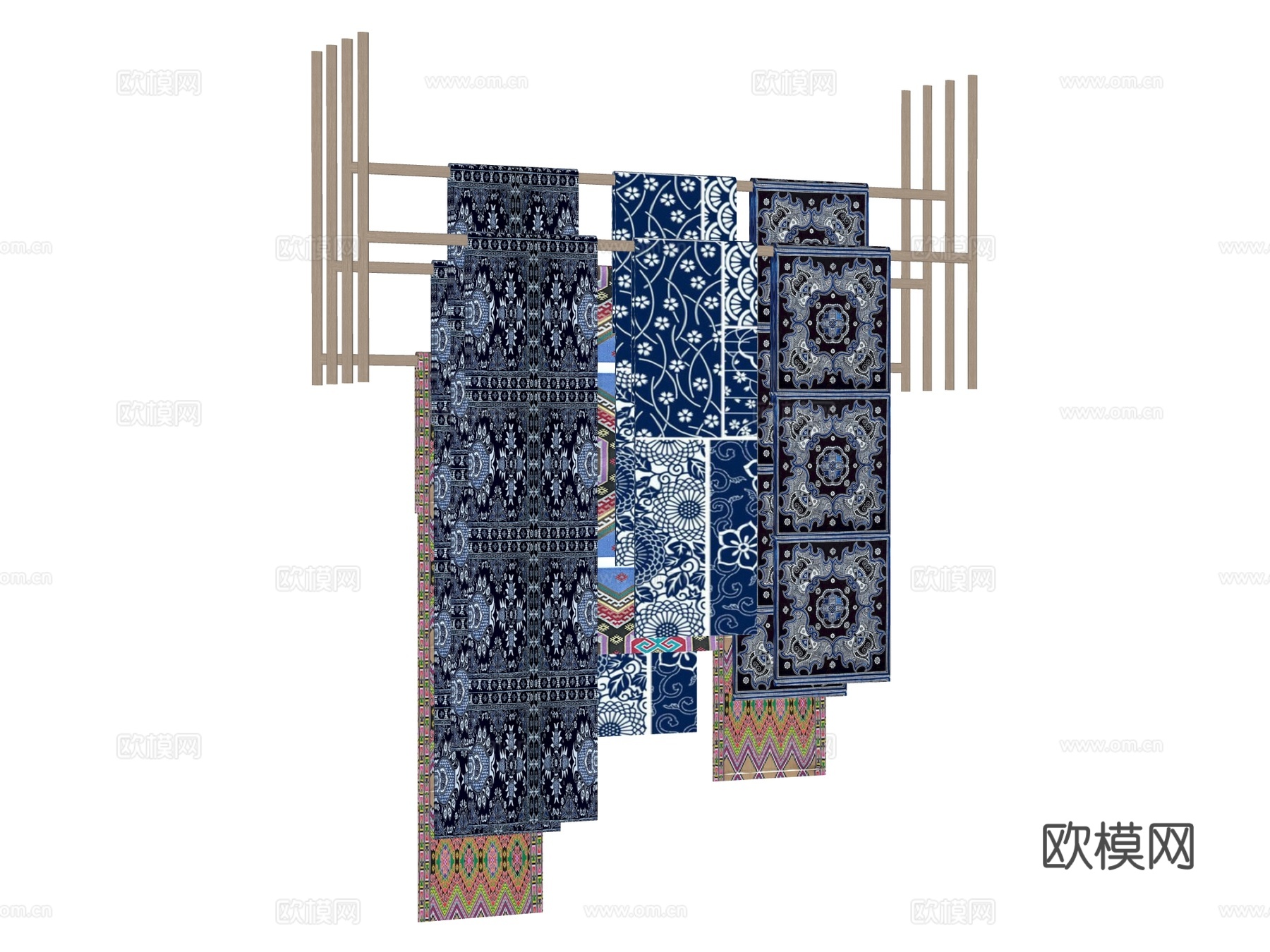 民族风格装饰吊饰su模型