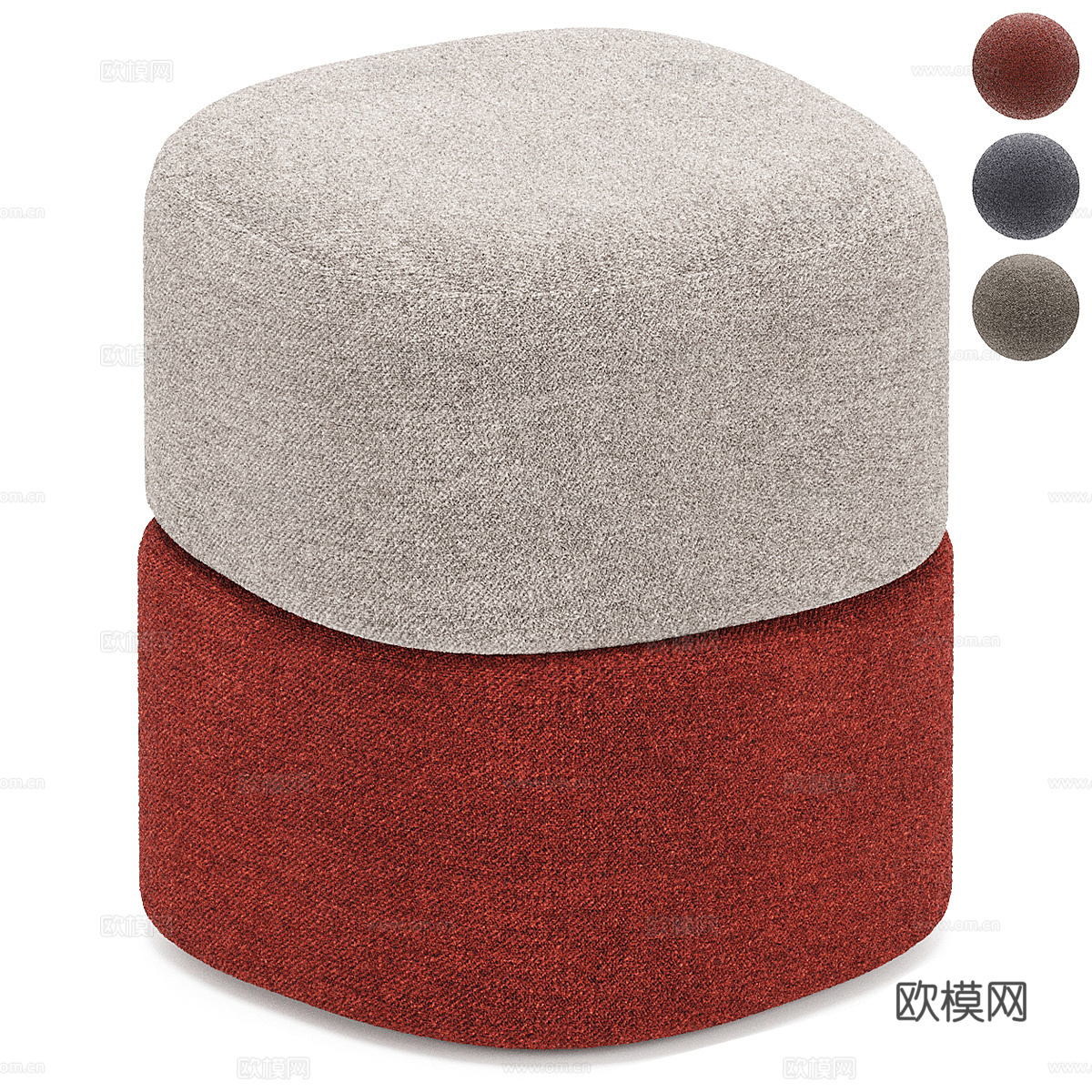 现代简约矮凳 矮凳 简约矮凳 装饰矮凳 凳子3d模型