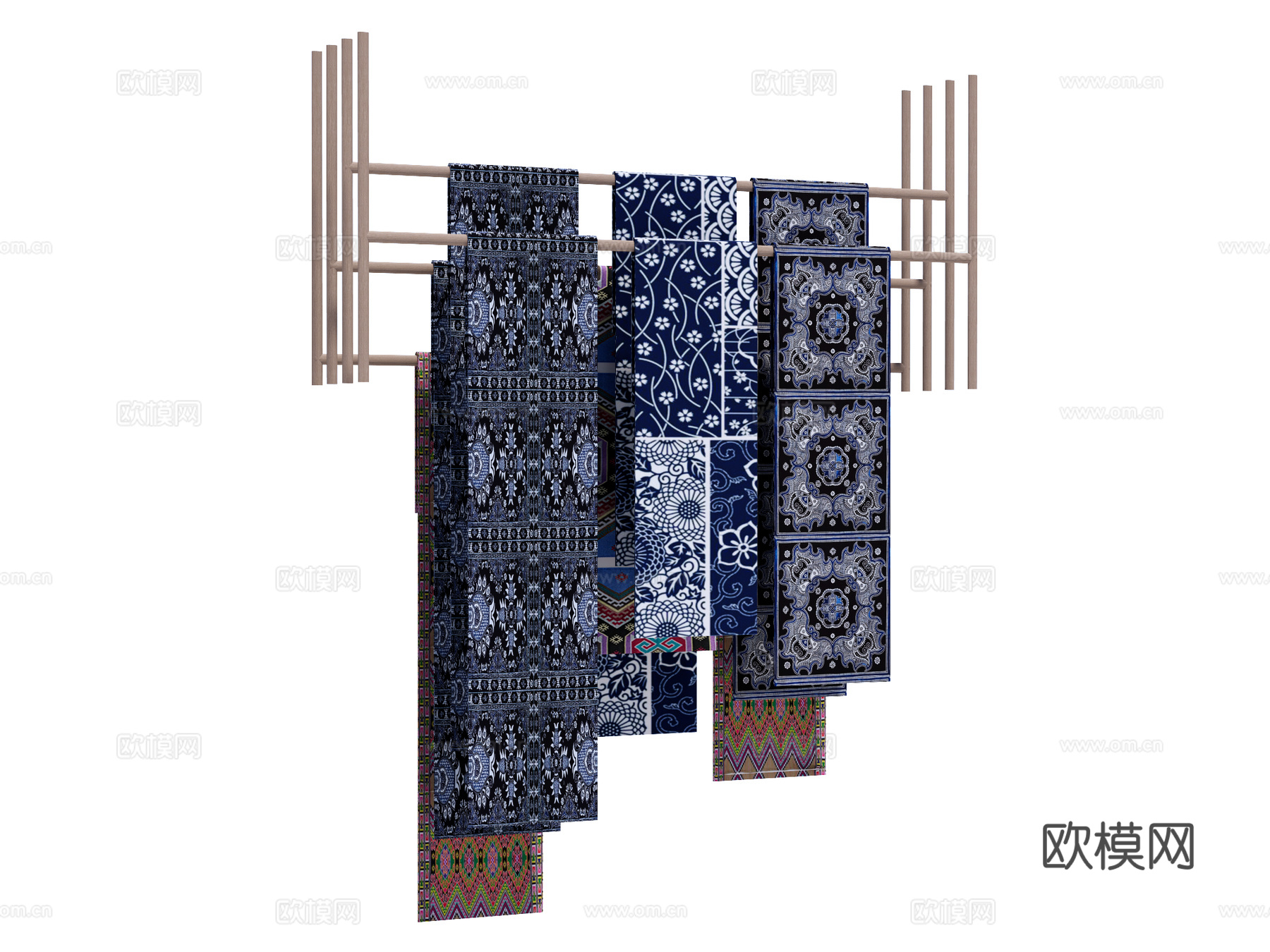 民族风格装饰吊饰su模型
