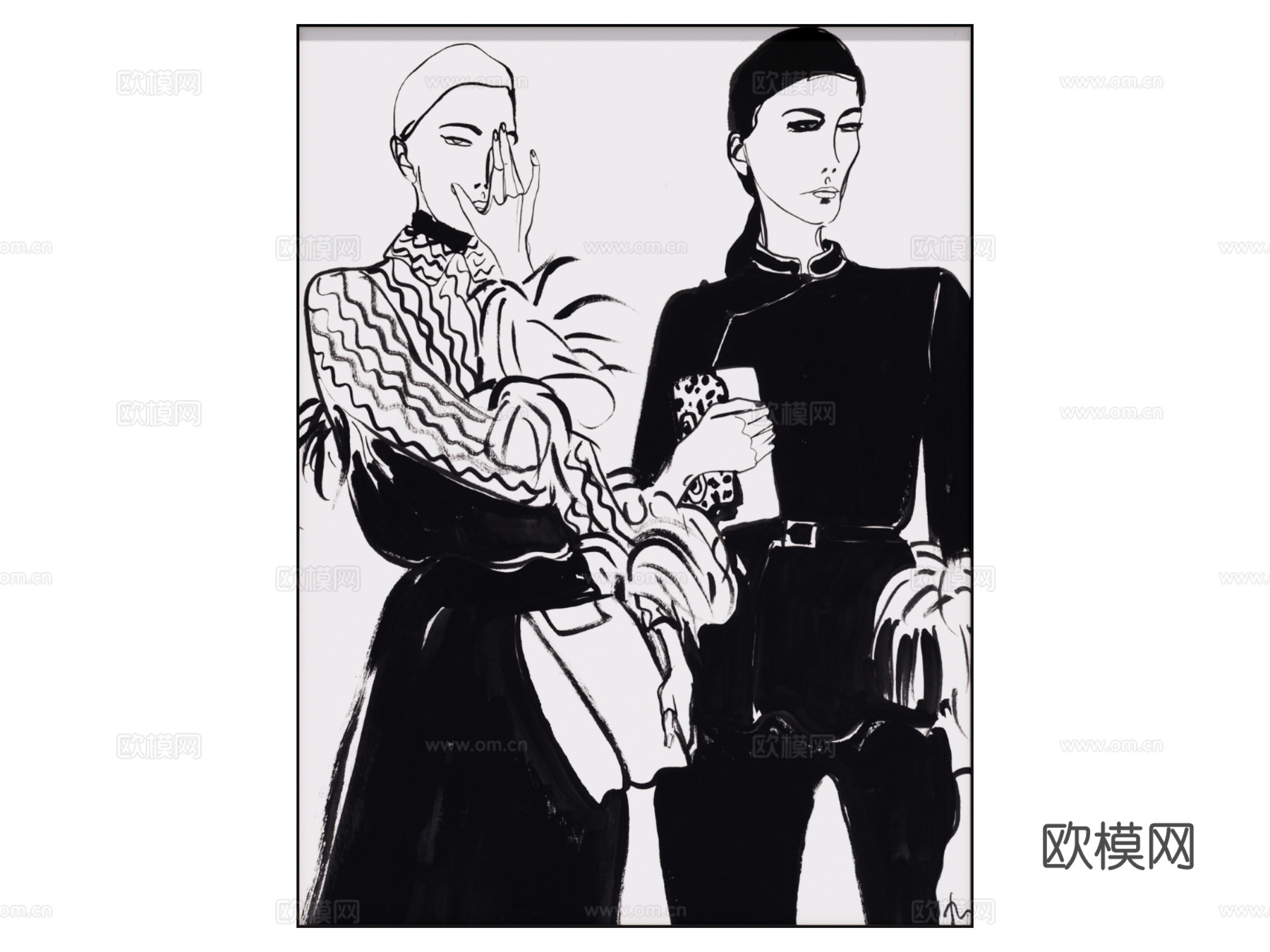 挂画 装饰画su模型