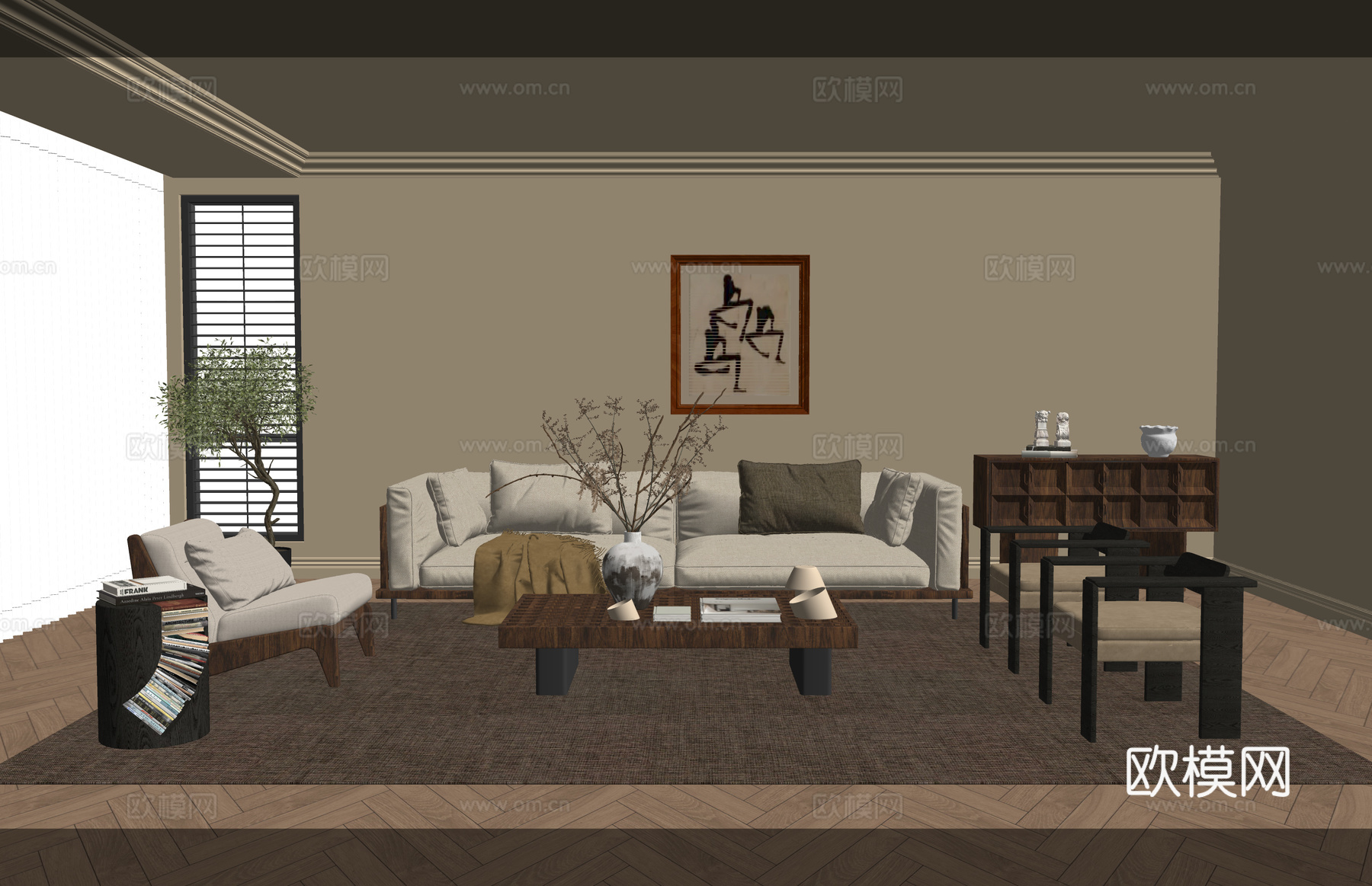 厨房 阳台 衣帽间 客厅 家装 门窗 茶室su模型