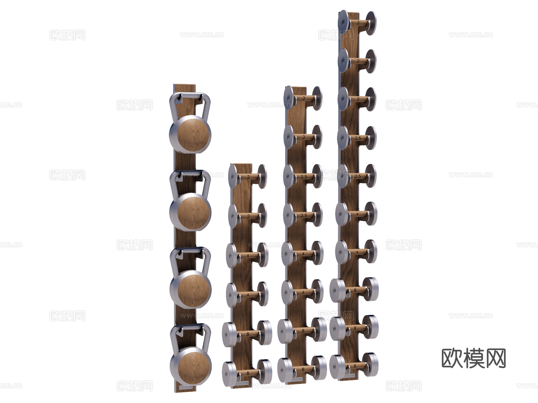 运动器材 健身器材 健身房设备su模型