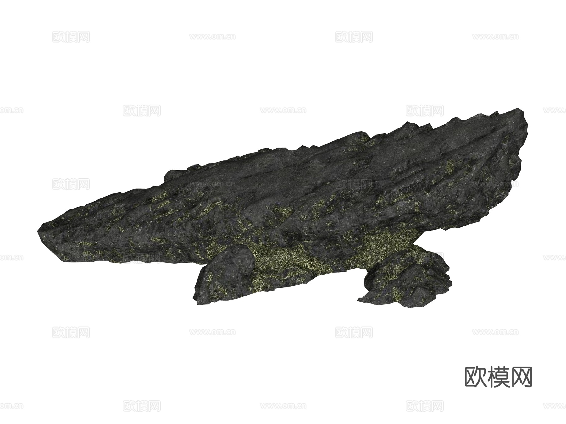 景观石 假山石头 园林景观su模型