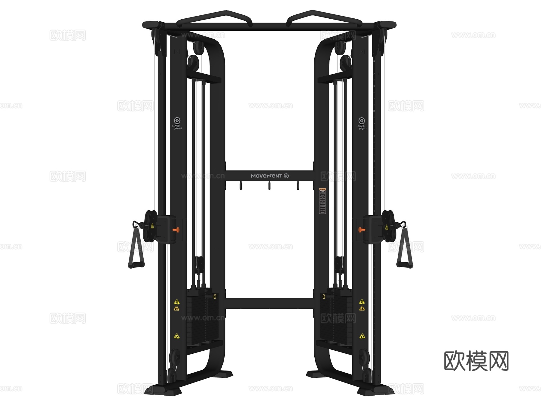 运动器材 健身器材 健身房设备 小龙门架su模型
