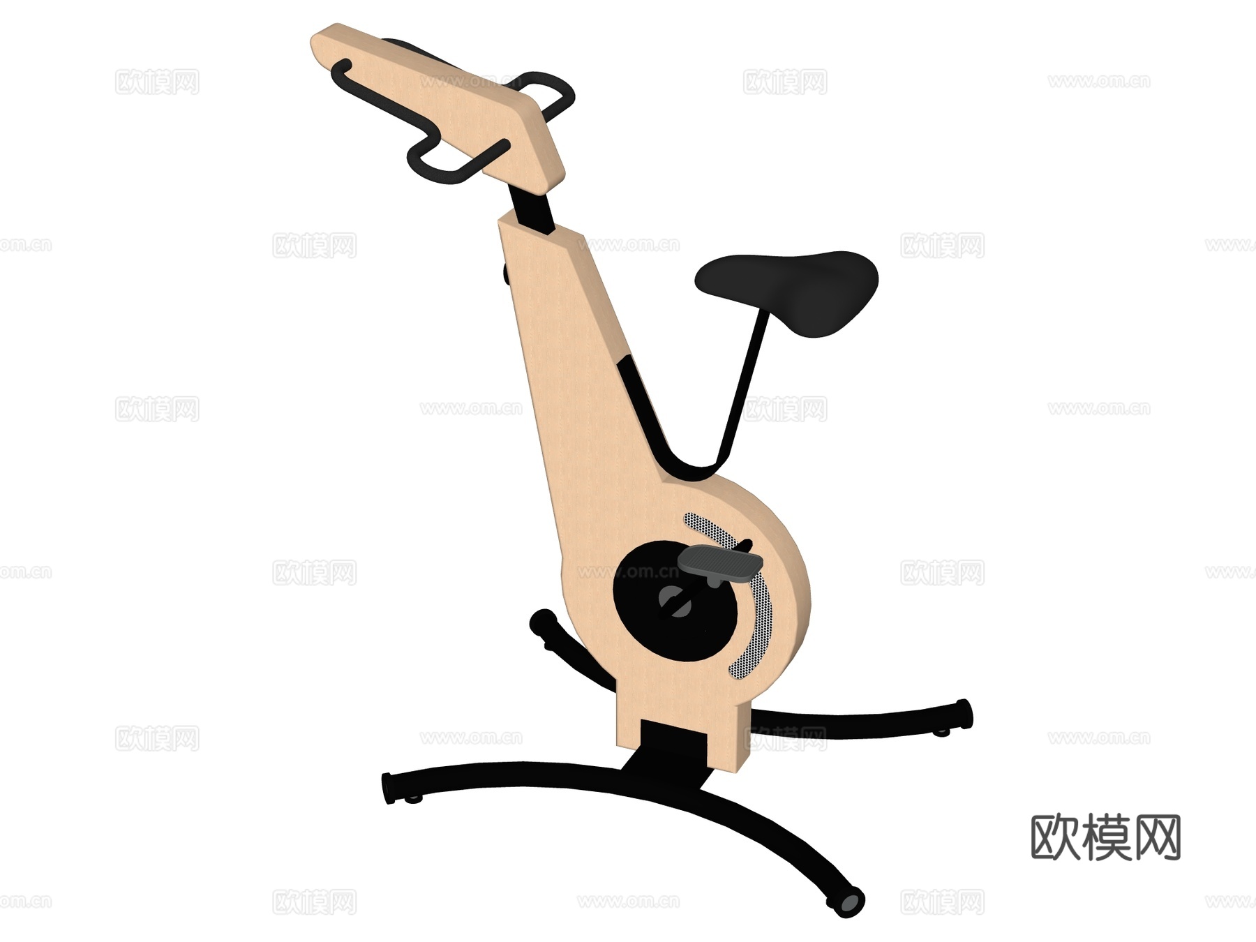 运动器材 健身器材 健身房设备 动感单车su模型su模型