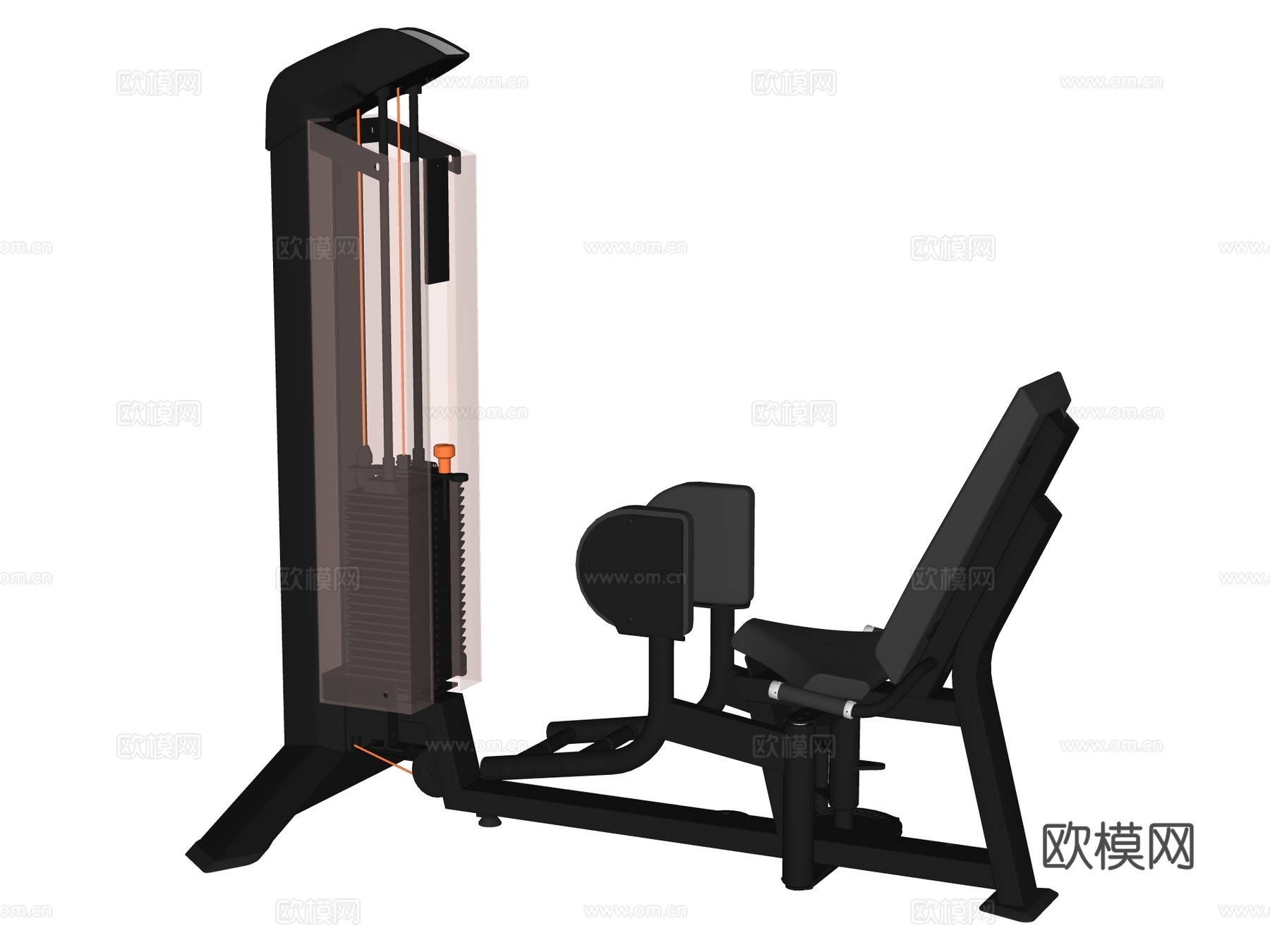 运动器材 健身器材 健身房设备 坐姿夹腿机su模型su模型