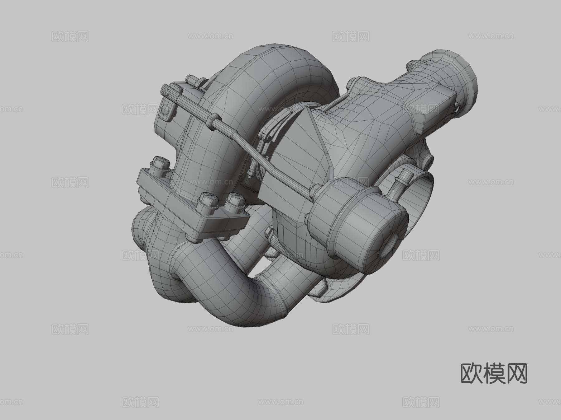 涡轮增压器-游戏道具su模型