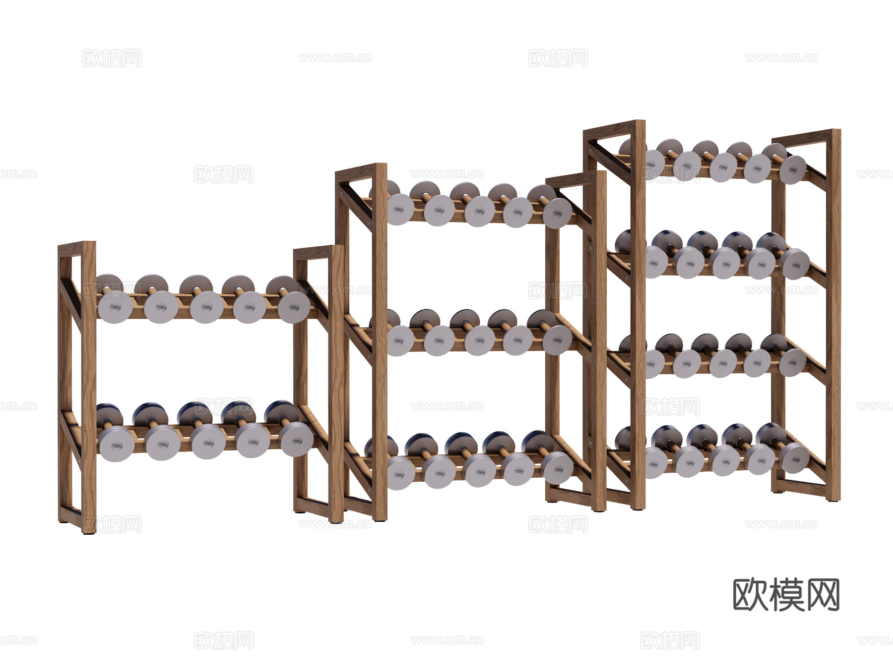 运动器材 健身器材 健身房设备su模型