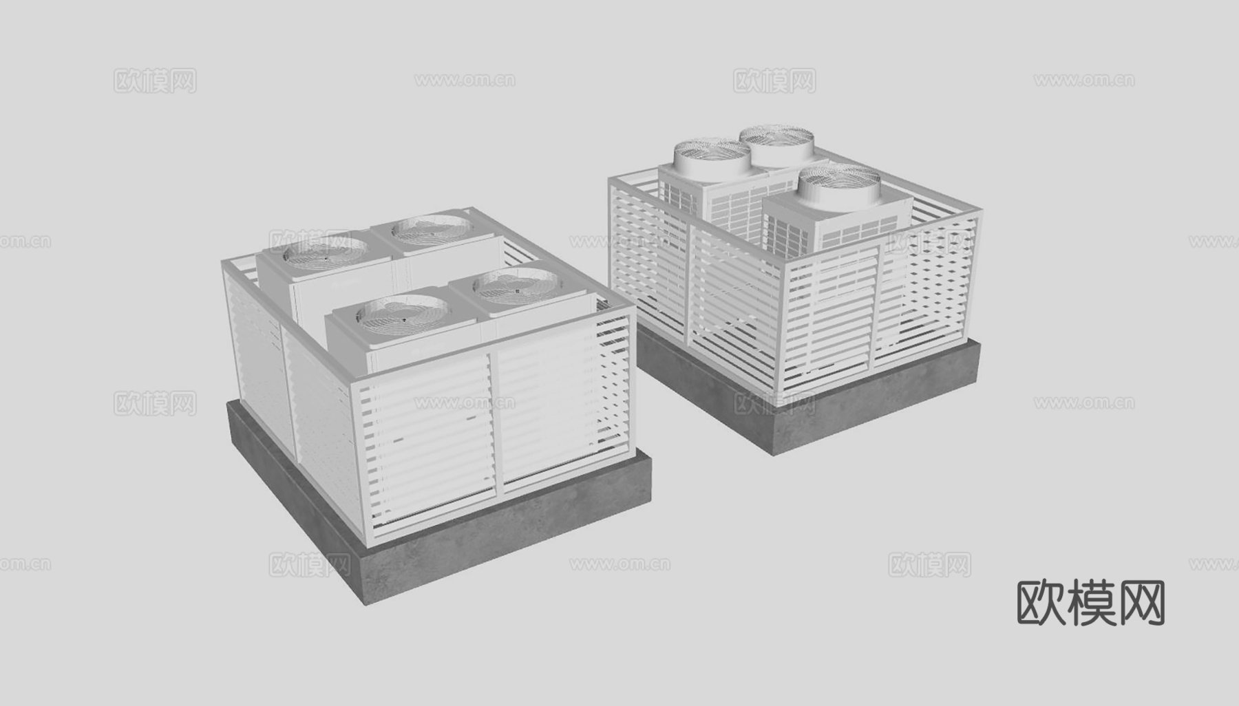 空调外机 中央空调外机su模型