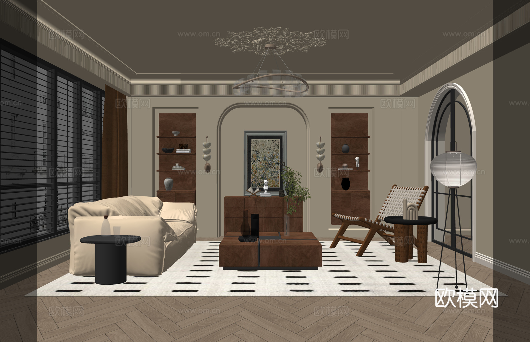 餐厅 衣帽间 家装su模型