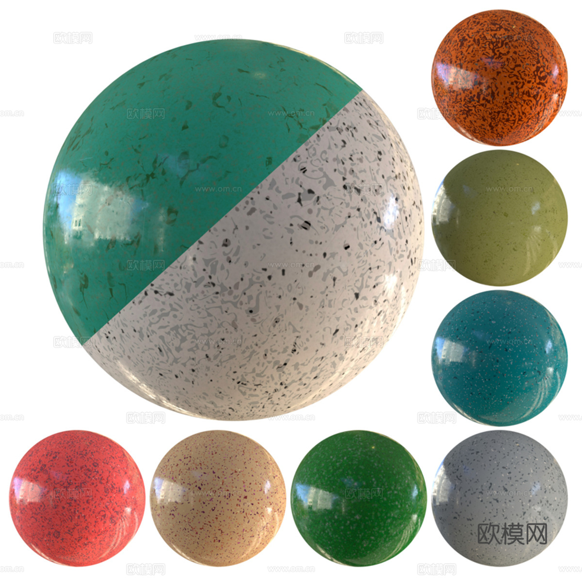 医院地板-Gerflor - LVT- 卷材乙烯基 - 乙烯3d模型