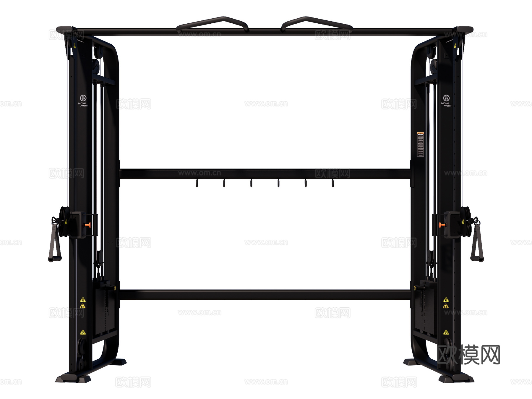 运动器材 健身器材 健身房设备 大龙门架su模型