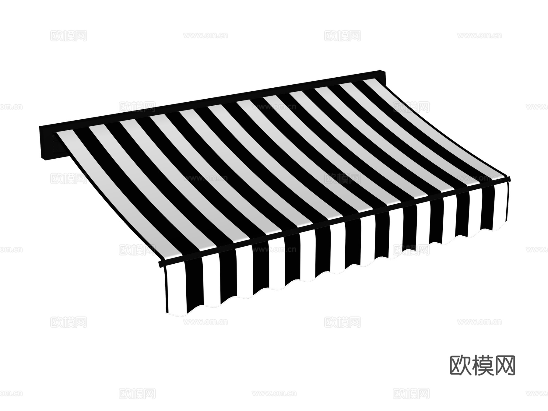 遮阳棚 商店遮阳棚 雨棚su模型