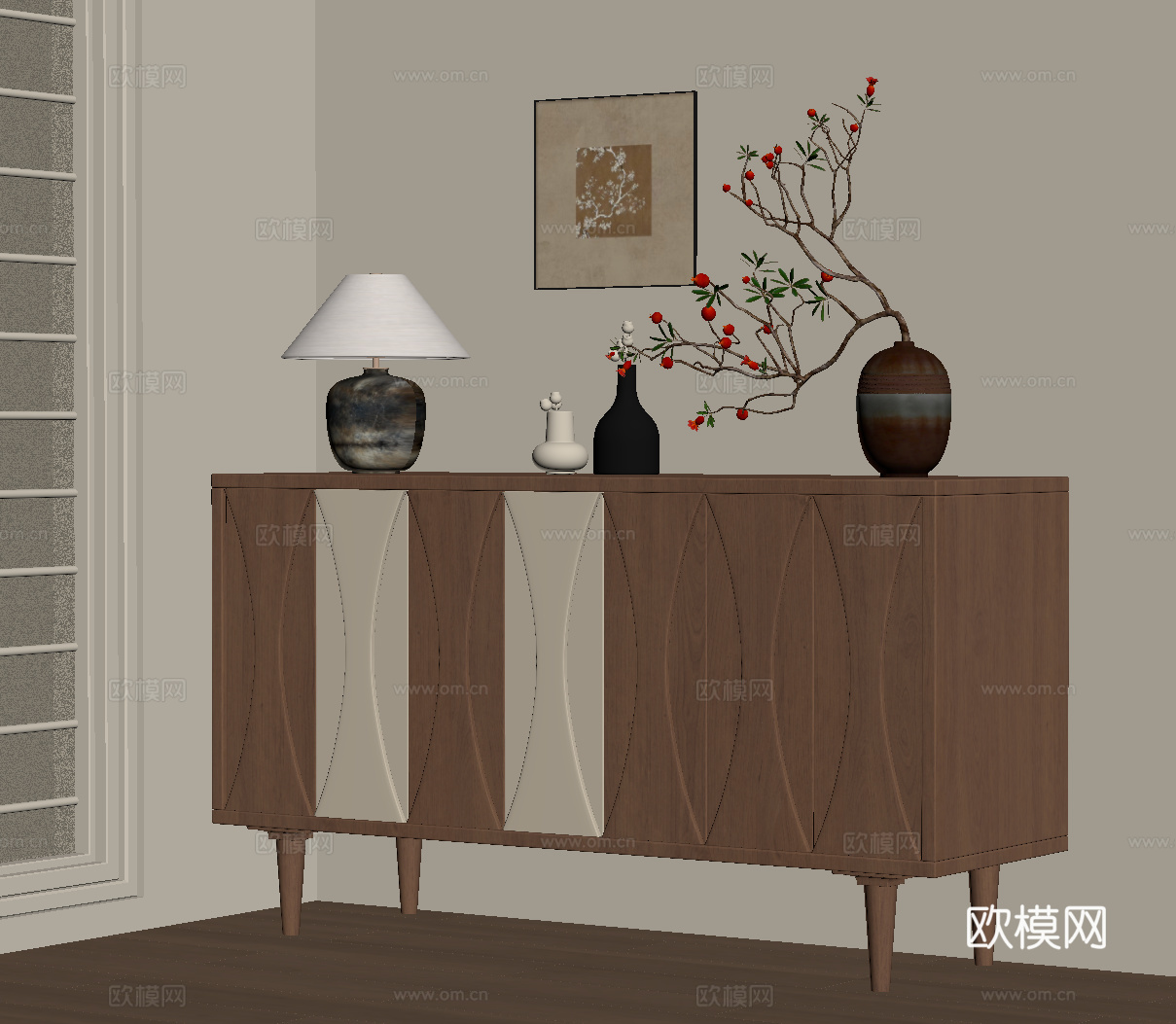 中古玄关柜su模型