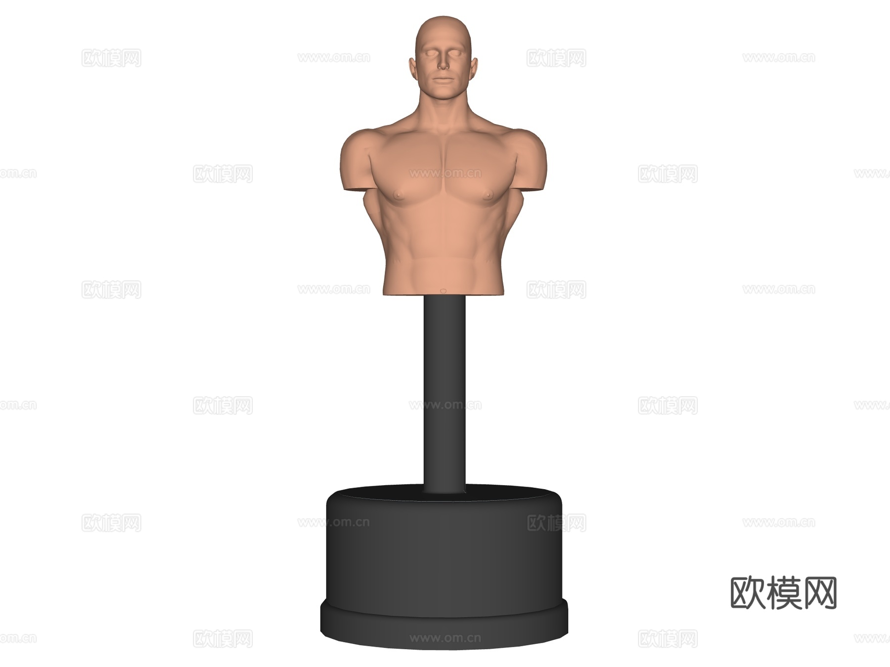 运动器材 健身器材 健身房设备 人形沙包 拳击沙袋su模型