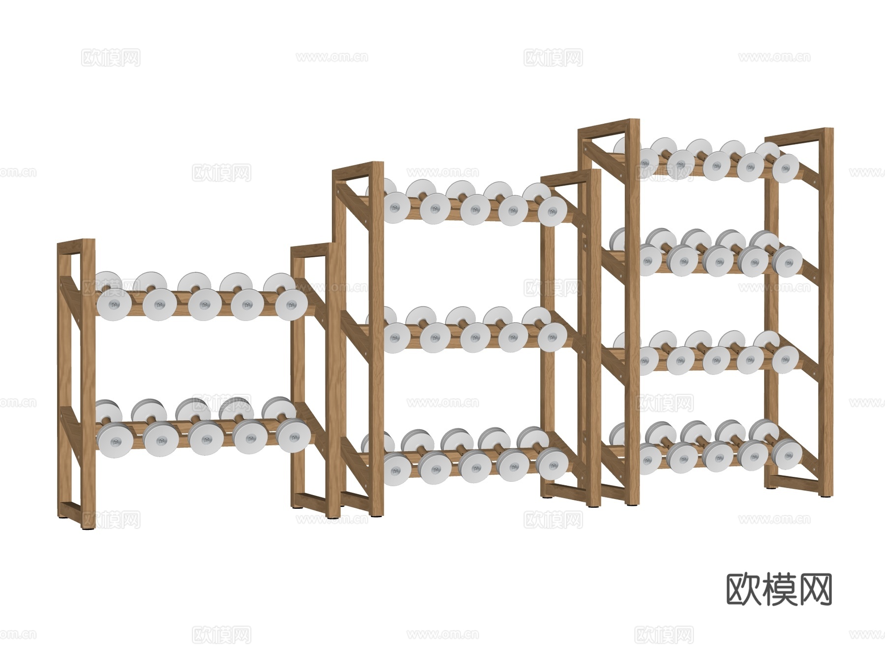 运动器材 健身器材 健身房设备su模型