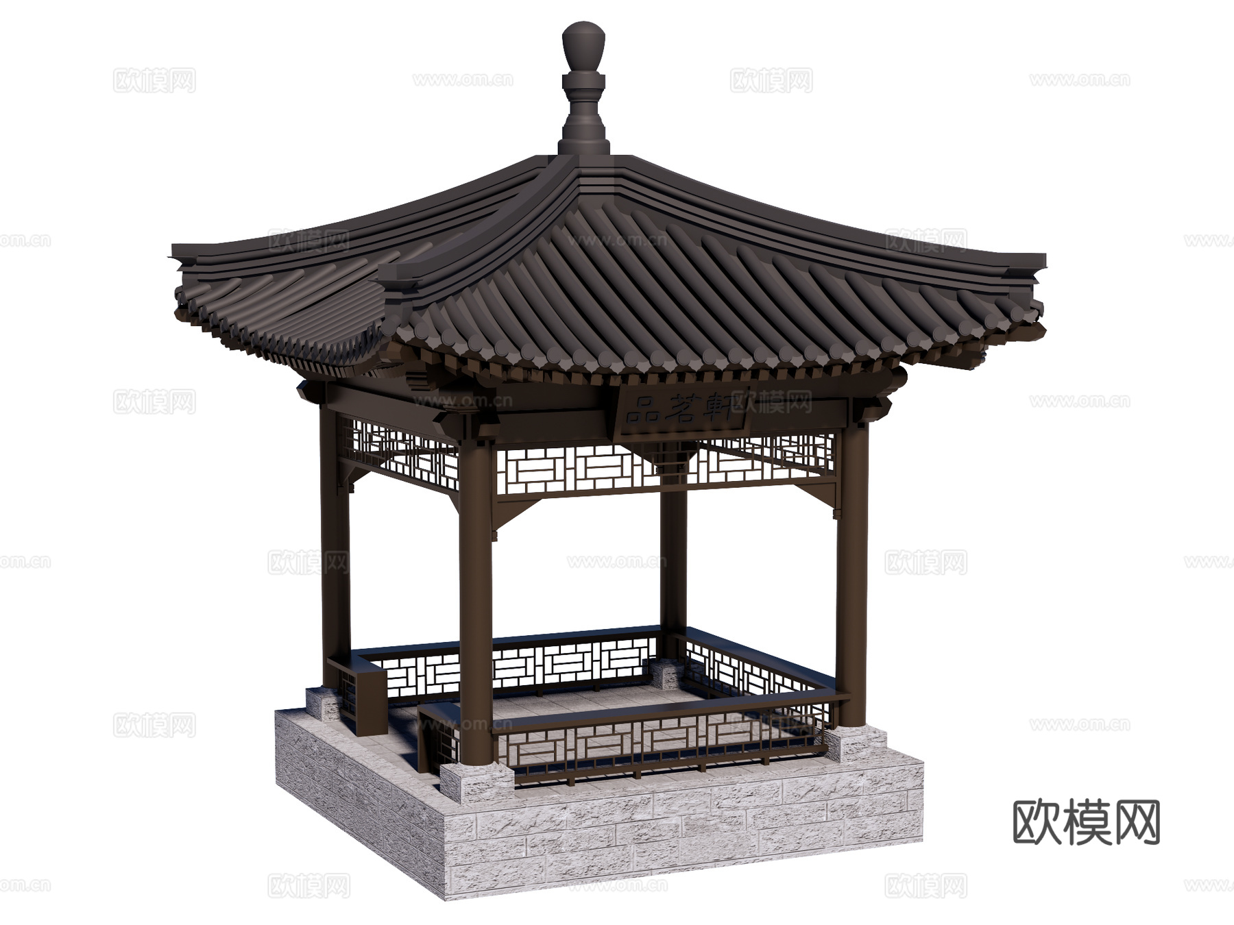 凉亭 景观亭 园林景观构件su模型