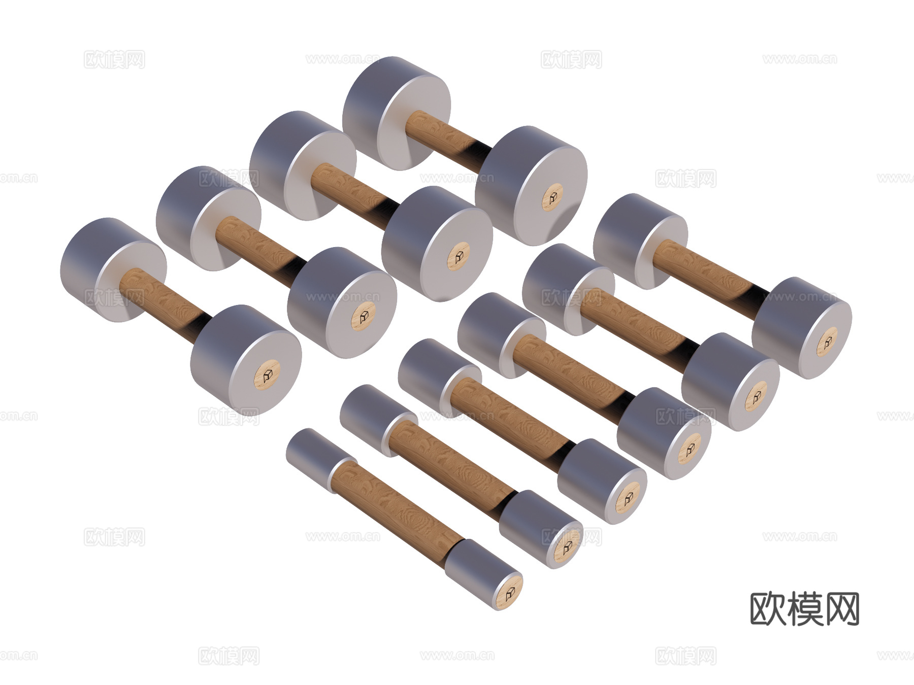 运动器材 健身器材 健身房设备 哑铃su模型