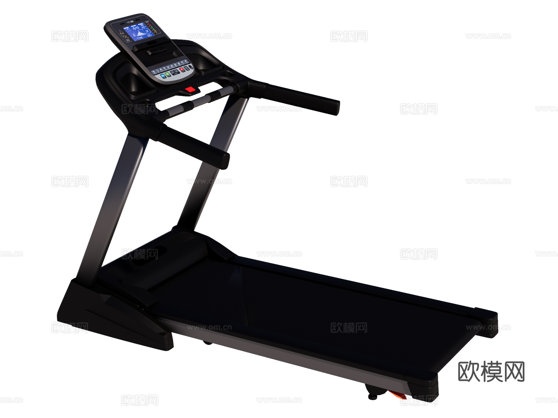 运动器材 健身器材 健身房设备 跑步机su模型