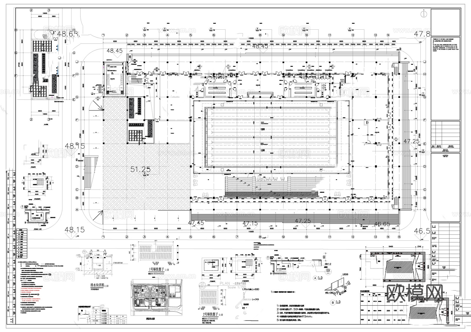游泳馆 游泳池 游泳健身 室外泳池 游泳池节点详图 室内游泳cad施工图