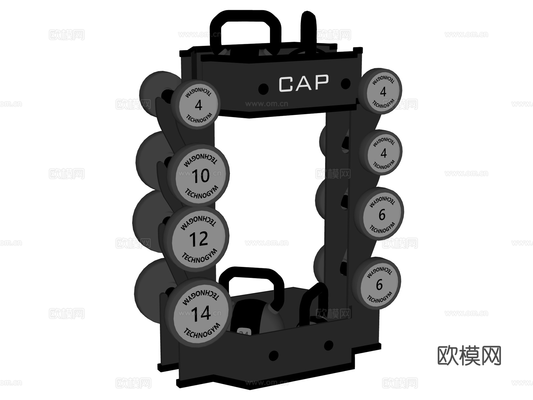 运动器材 健身器材 健身房设备 哑铃su模型