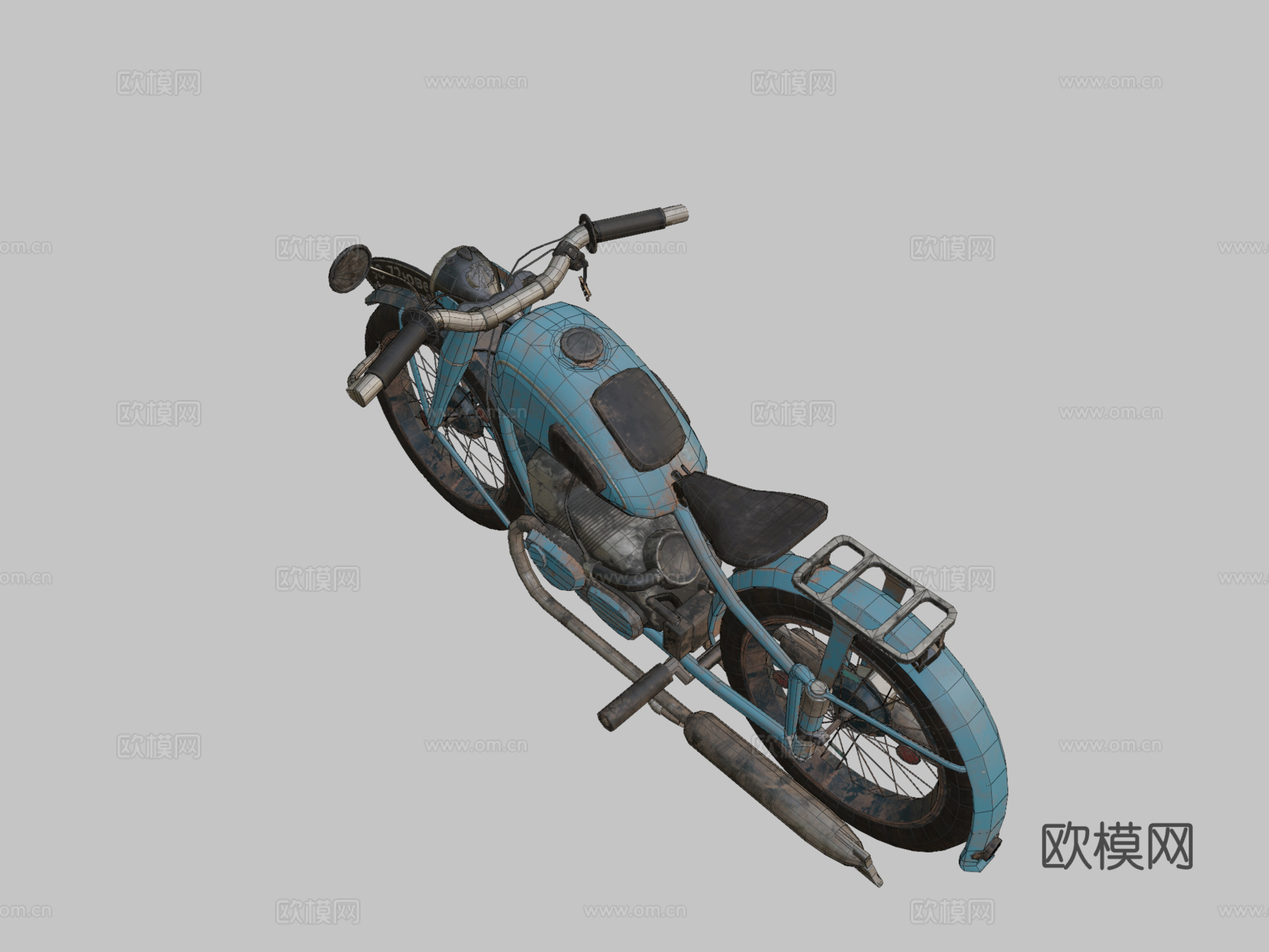 宝马摩托车su模型