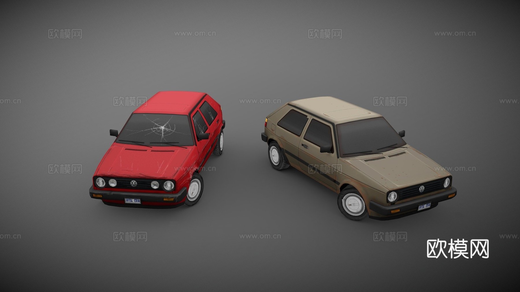 '88大众高尔夫Mk2su模型